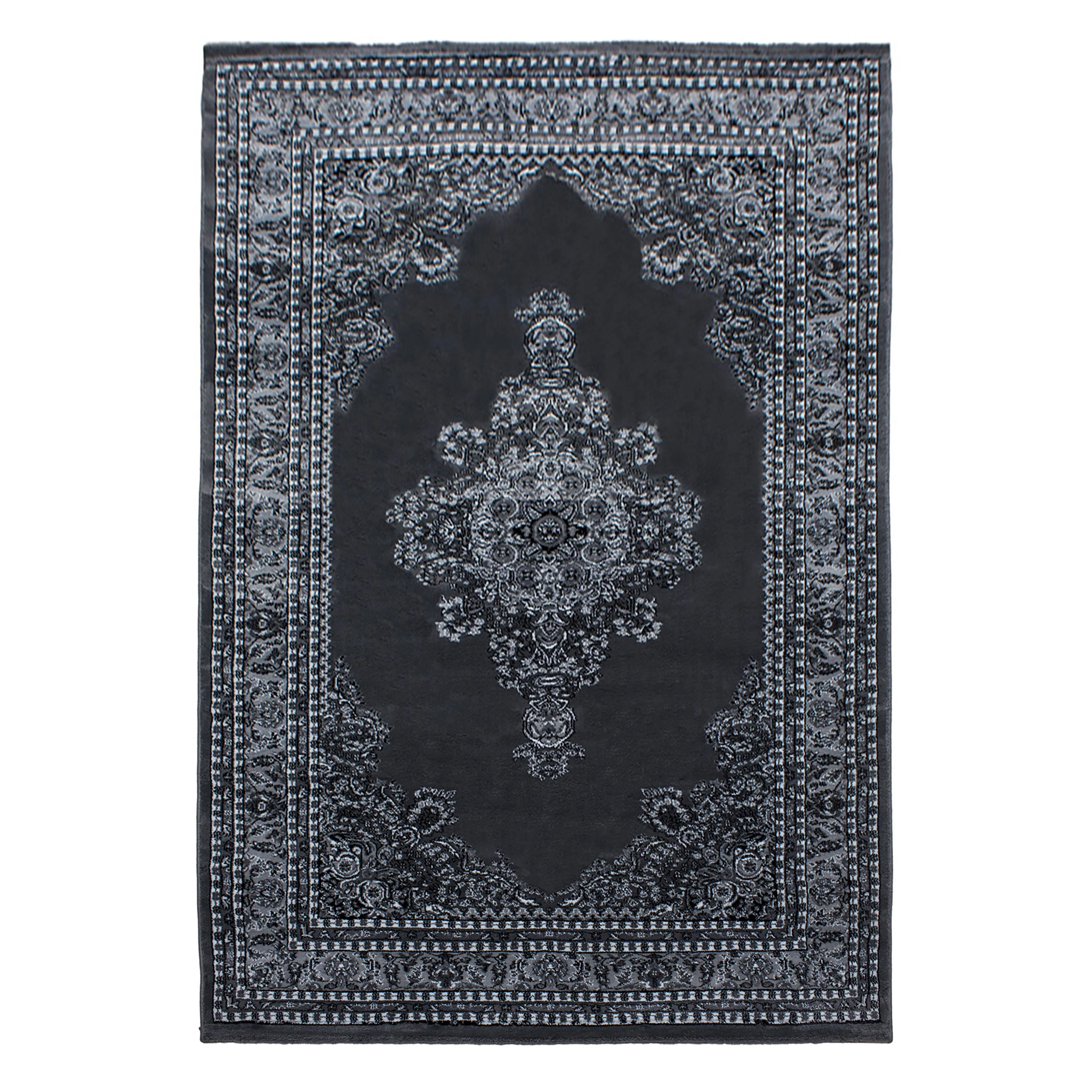 Marakkesh Orientteppich Grau – Zentrales Medaillon - Image 2