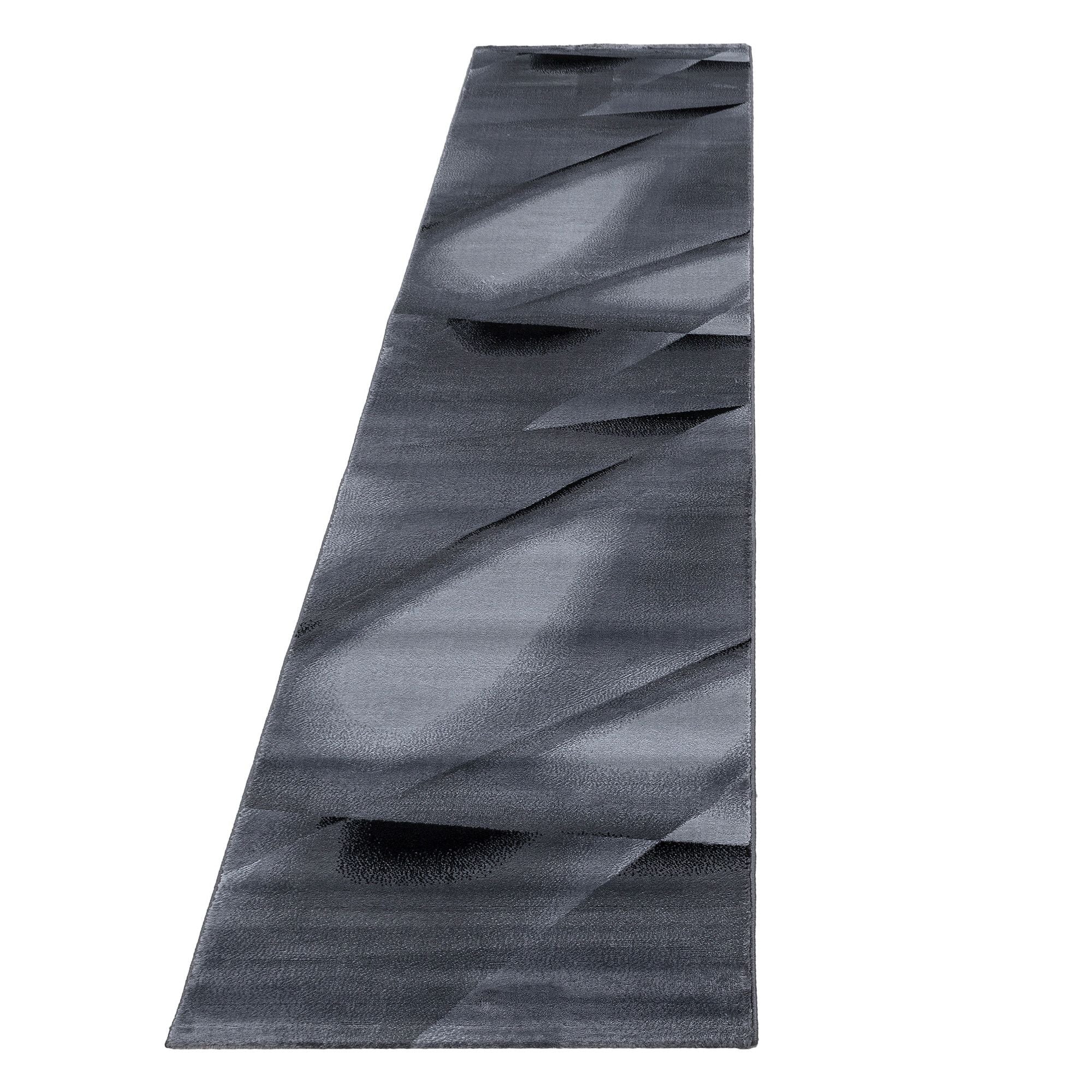 Kurzflorteppiche, Abstrakt Design, Farbe Schwarz, Teppich für Wohnzimmer, Rücken aus Jute - Image 7