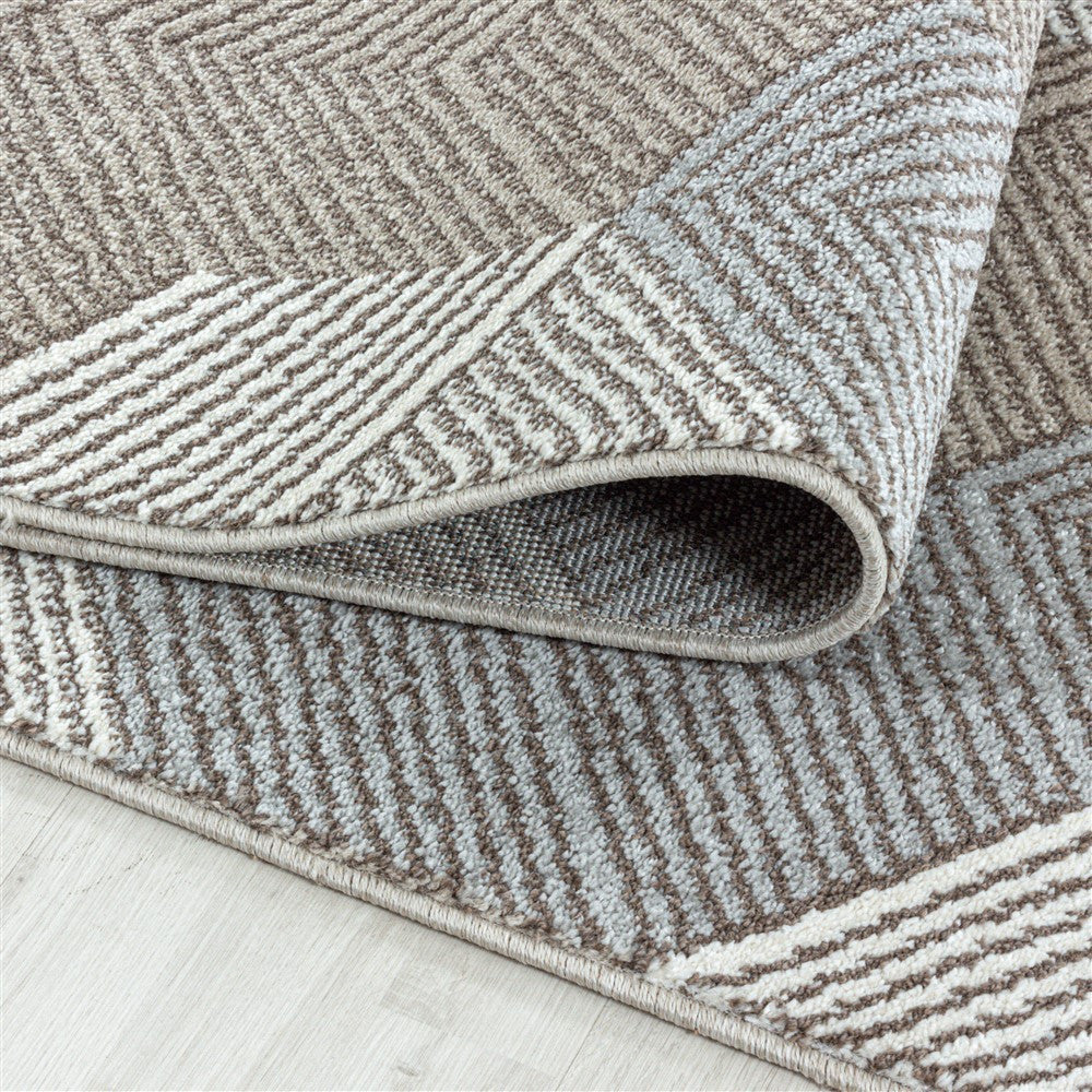 Modern Kurzflor Designer Teppich Geometrisches Cubes gemischte Farben - Image 5