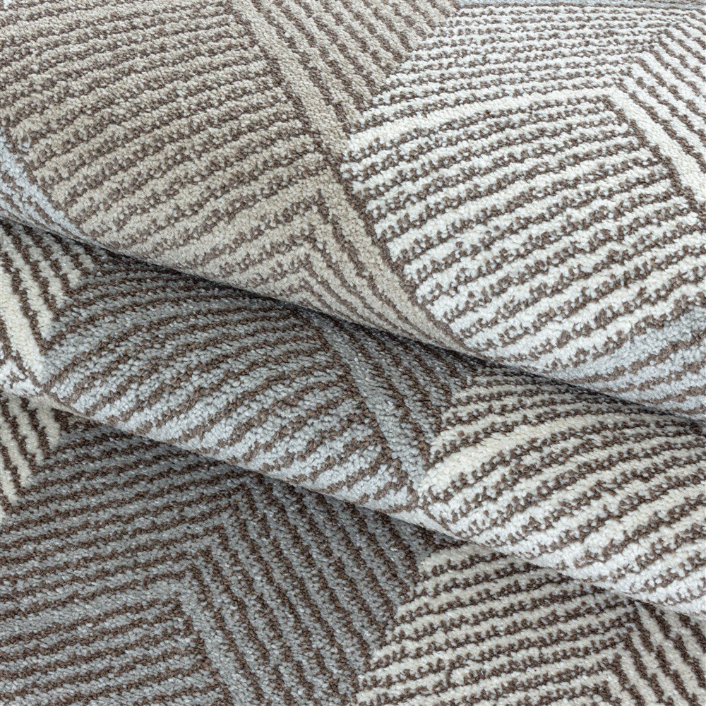 Modern Kurzflor Designer Teppich Geometrisches Cubes gemischte Farben - Image 6