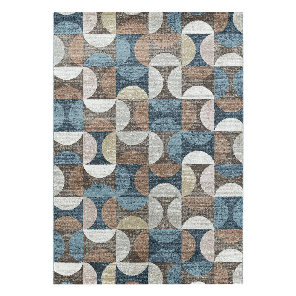 Modern Kurzflor Designer Teppich Geometrisches design Braun Beige - Image 2