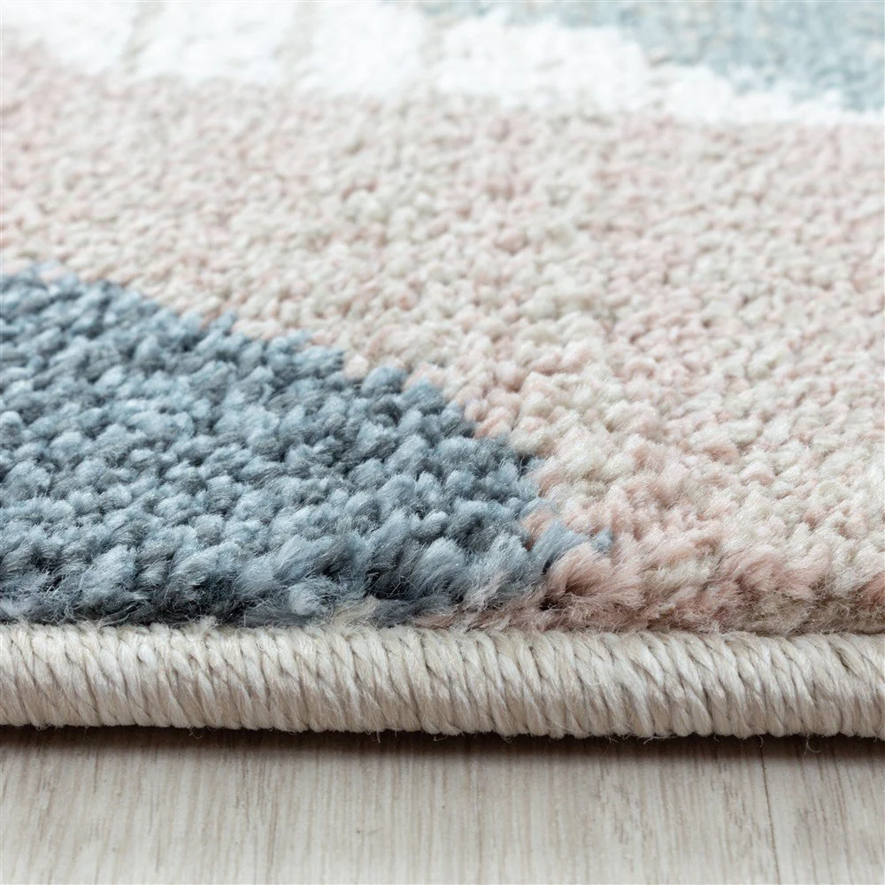Modern Kurzflor Designer Teppich Geometrisches design gemischte Farben - Image 4