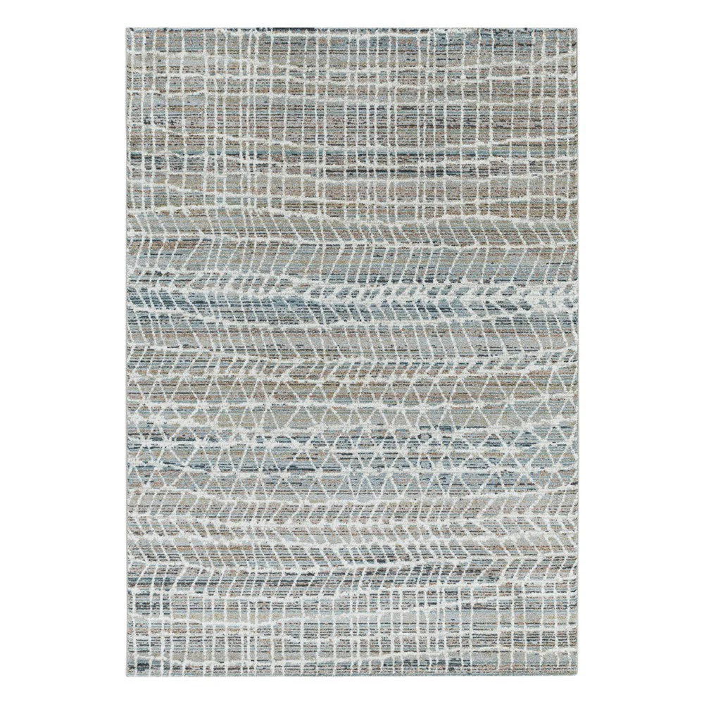 Modern Kurzflor Designer Teppich Linien design Braun Beige - Image 2