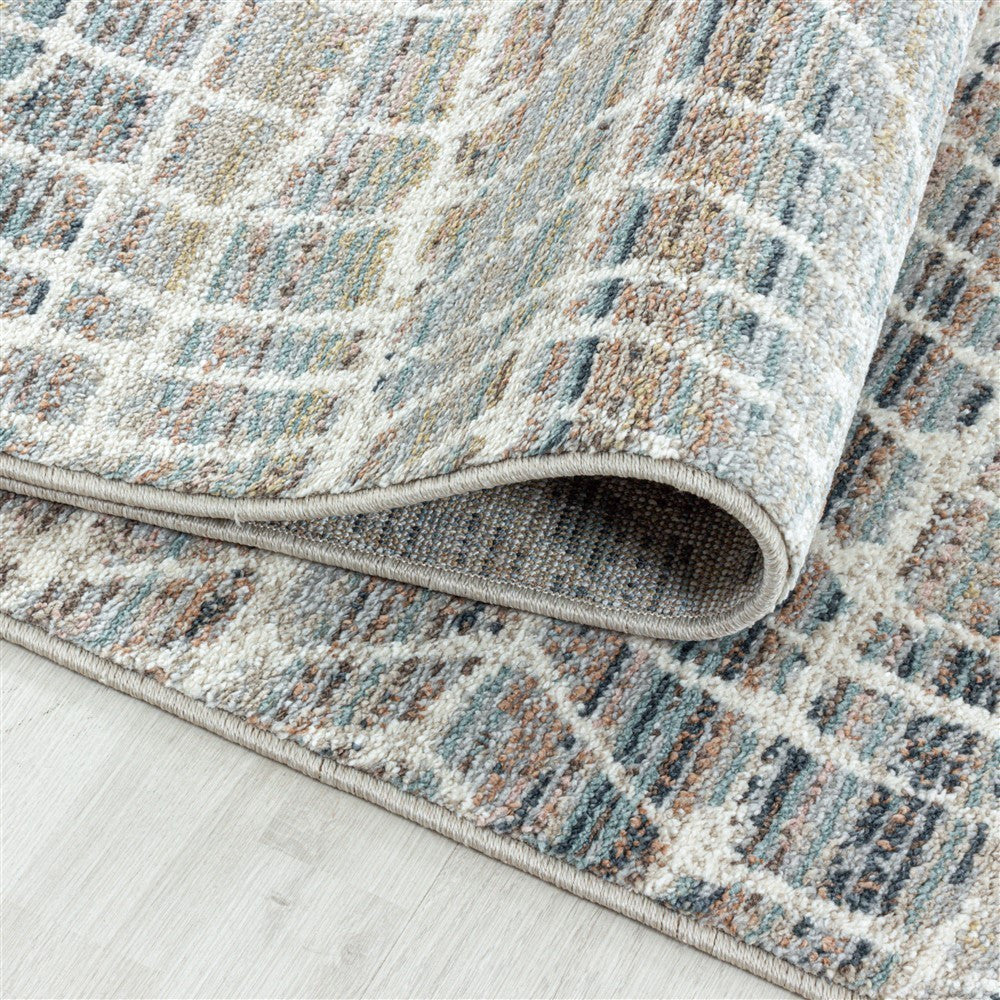 Modern Kurzflor Designer Teppich Linien design Braun Beige - Image 5