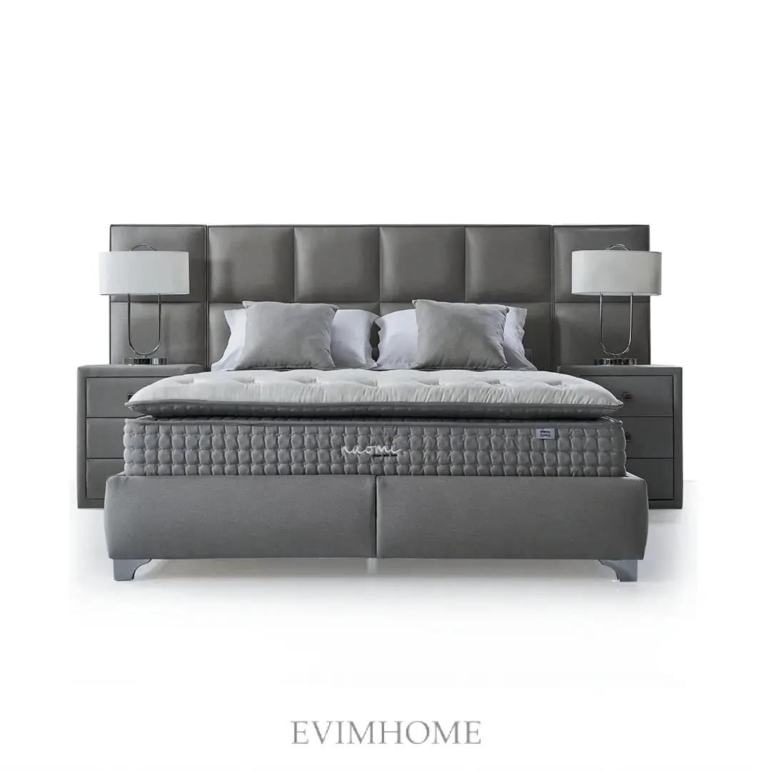Naomi Plane Kan Boxspringbett – 1600 Federn & antibakterieller Bezug - Image 2