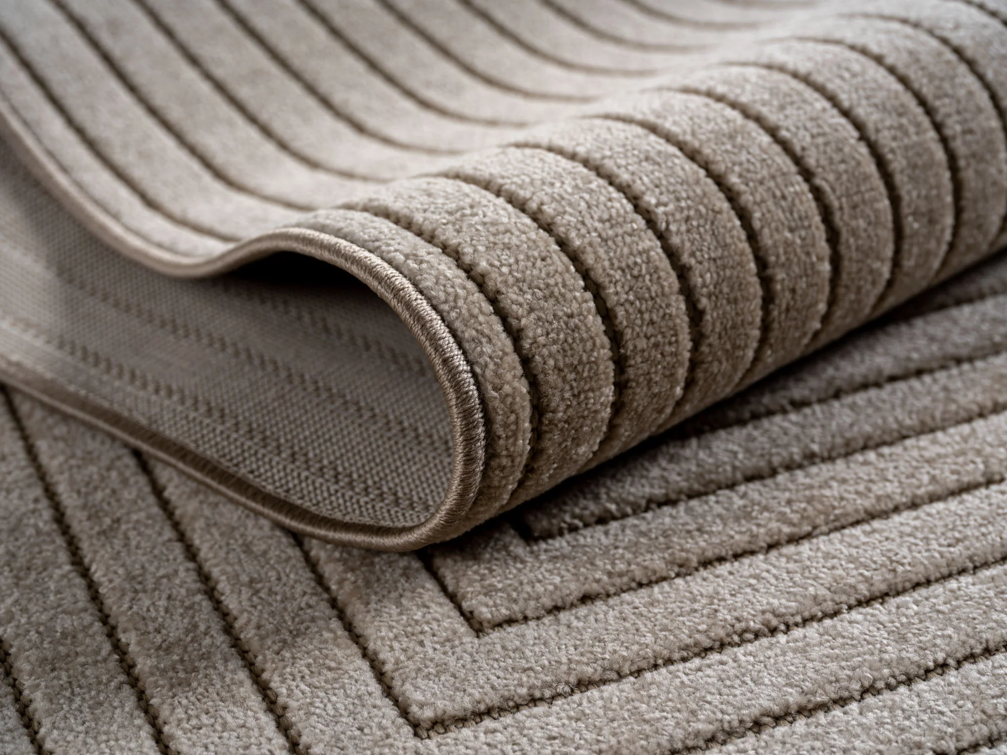 Nova Teppich Beige | Asymmetrische Streifen - Image 4