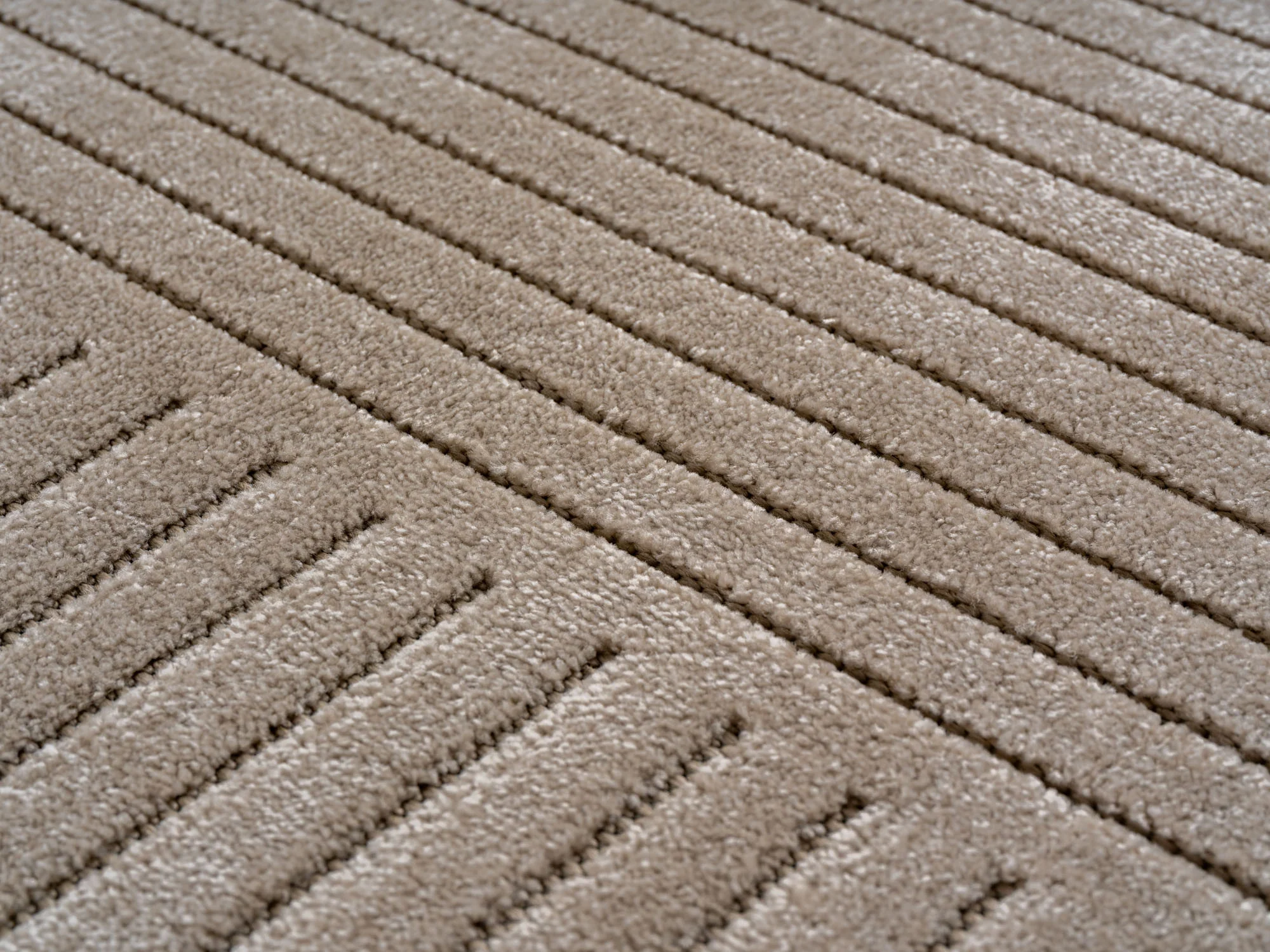 Nova Teppich Beige | Asymmetrische Streifen - Image 6