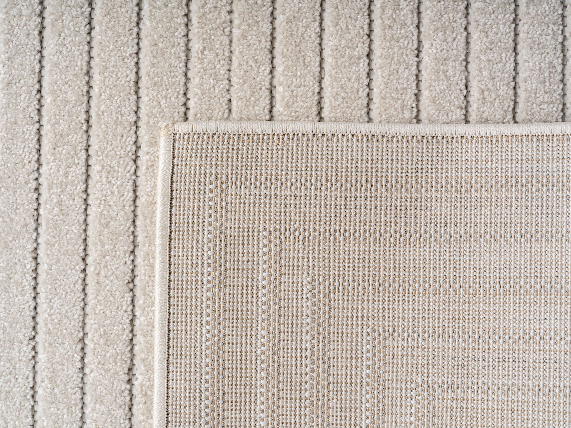 Nova Kurzflor Teppich | Creme asymmetrisch - Image 5