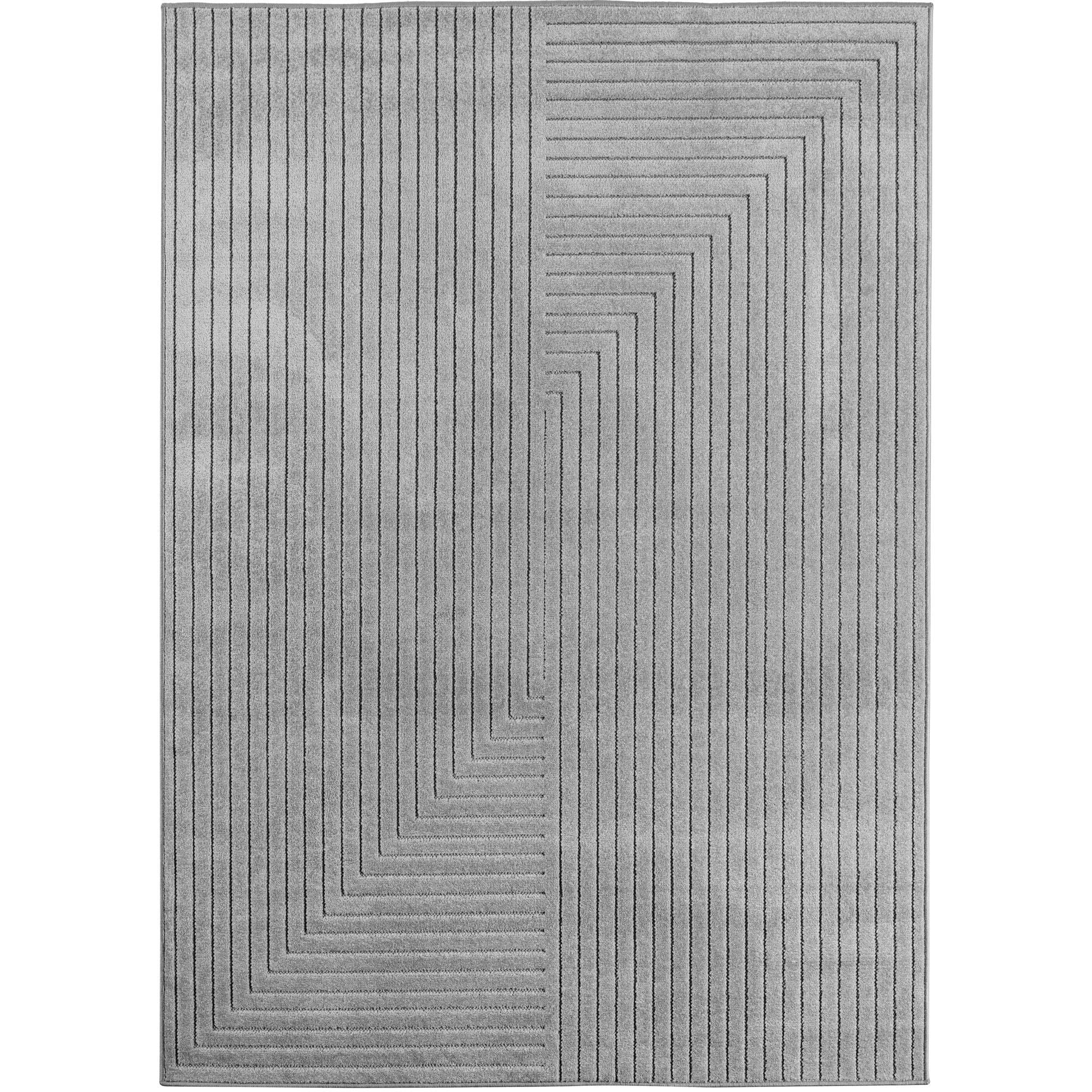 Nova Teppich | Asymmetrische Streifen in Grau - Image 2