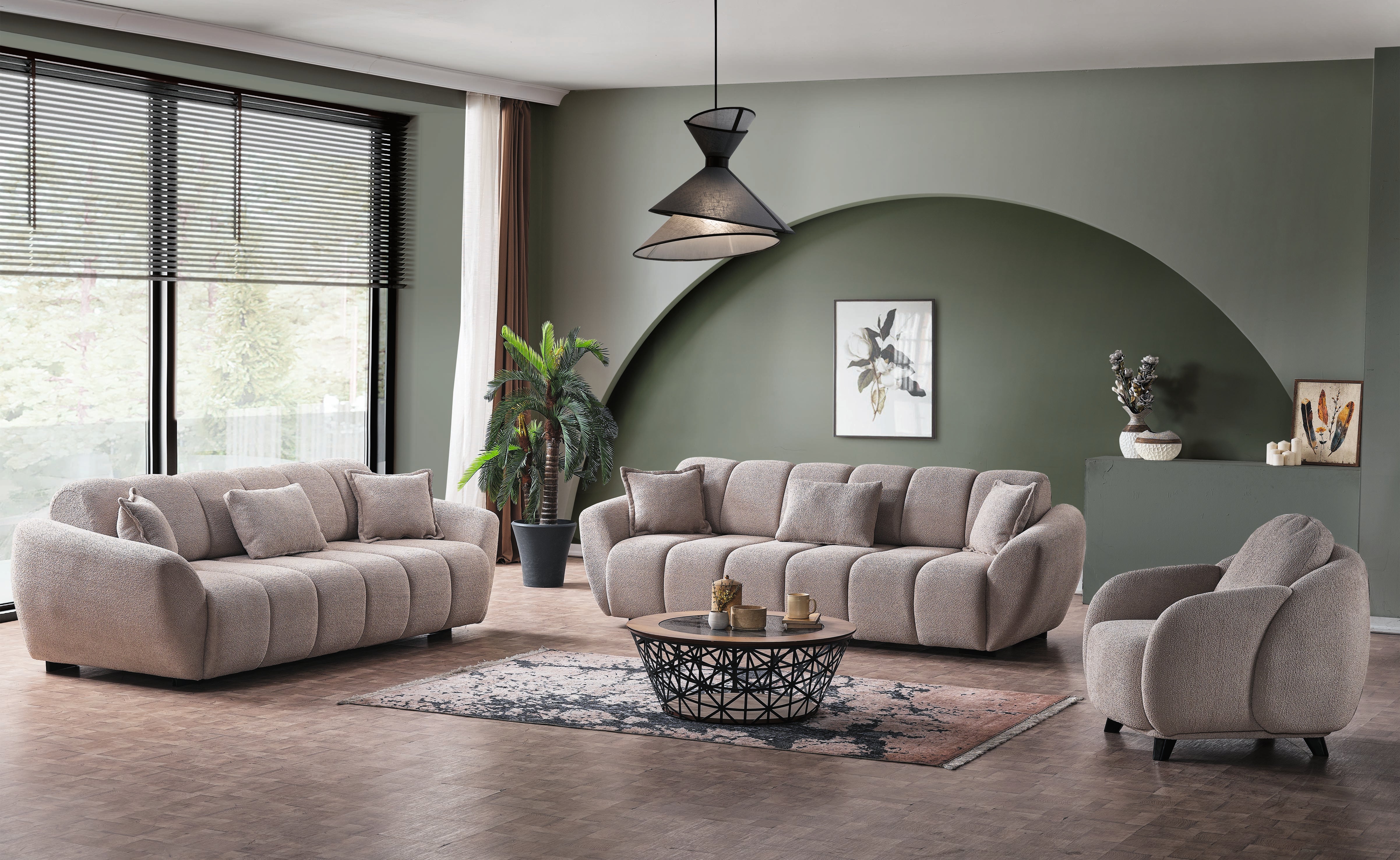 Orlando Sofa Set 3+3+1