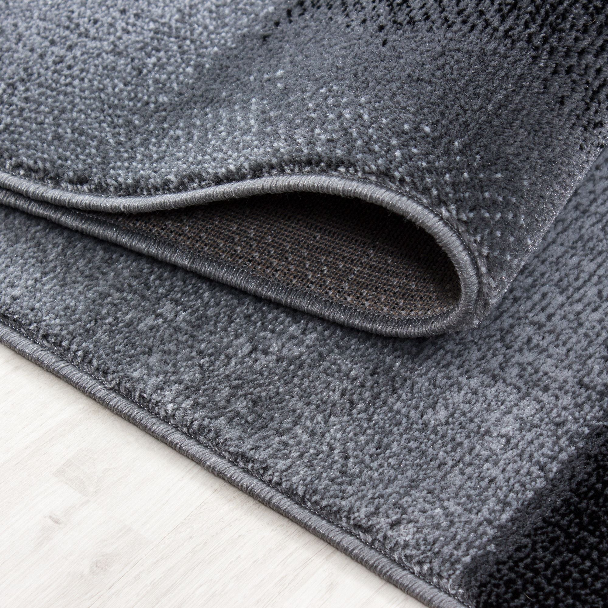 Parma Steindesign Kurzflorteppich in Schwarz - Image 5