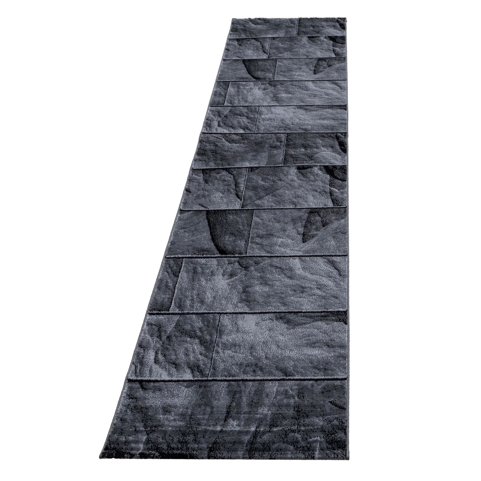 Parma Steindesign Kurzflorteppich in Schwarz - Image 7