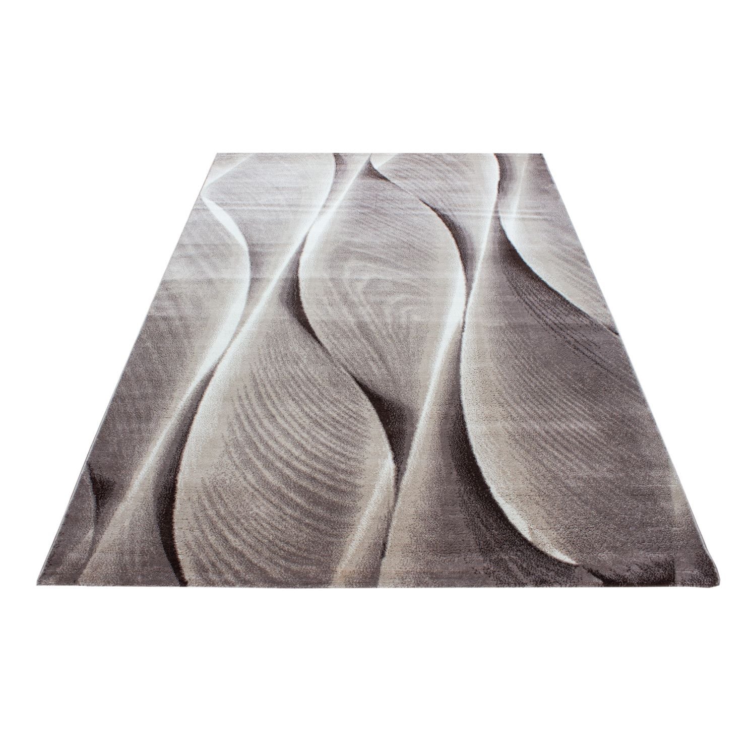 Kurzflorteppiche, Ombre Design, Farbe Braun, Teppich für Wohnzimmer, Rücken aus Jute - Image 3