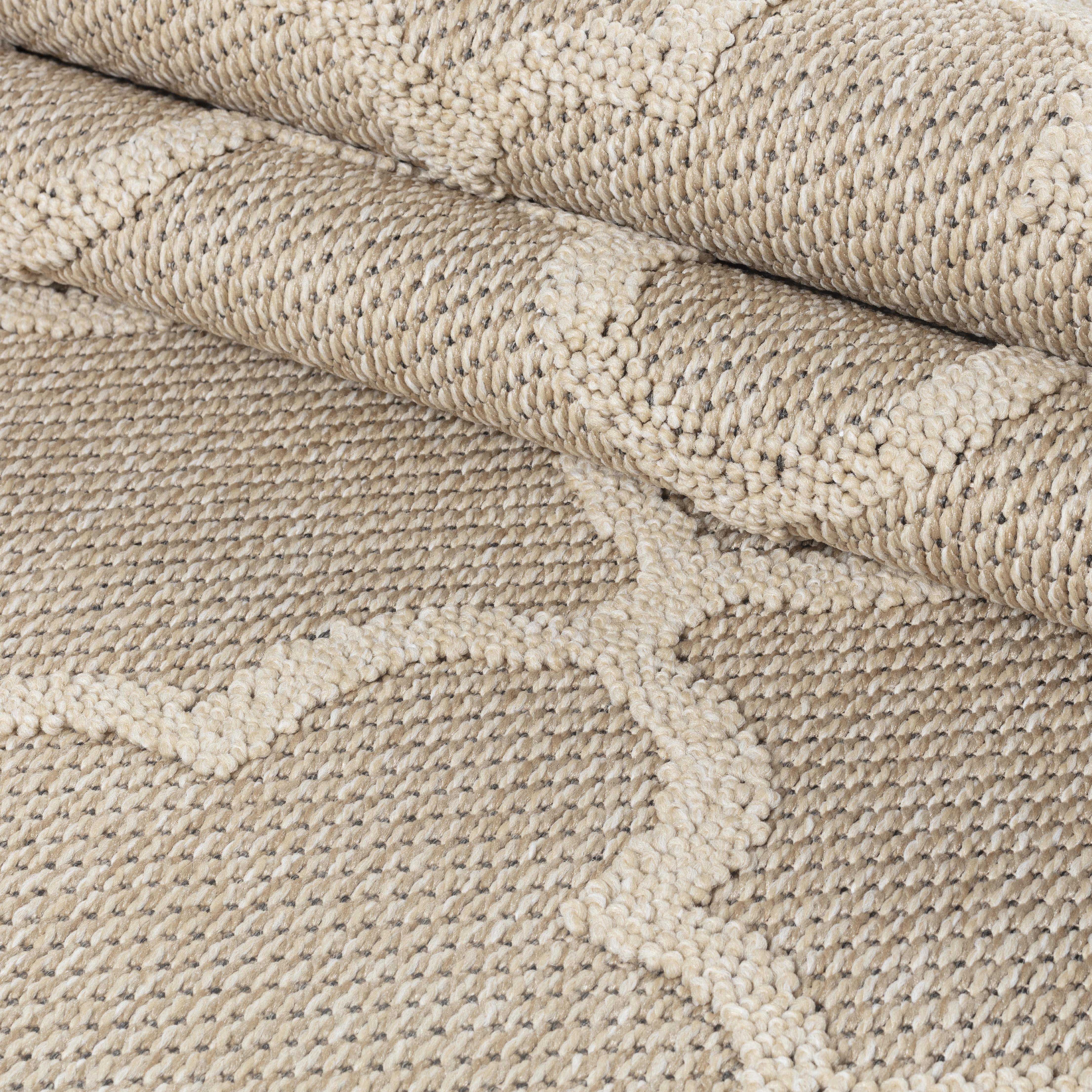 Outdoorteppiche, Skandinavisches Design, Farbe Beige, Teppich für Terasse-Balkon-Küche, Rücken aus Polypropylen - Image 4