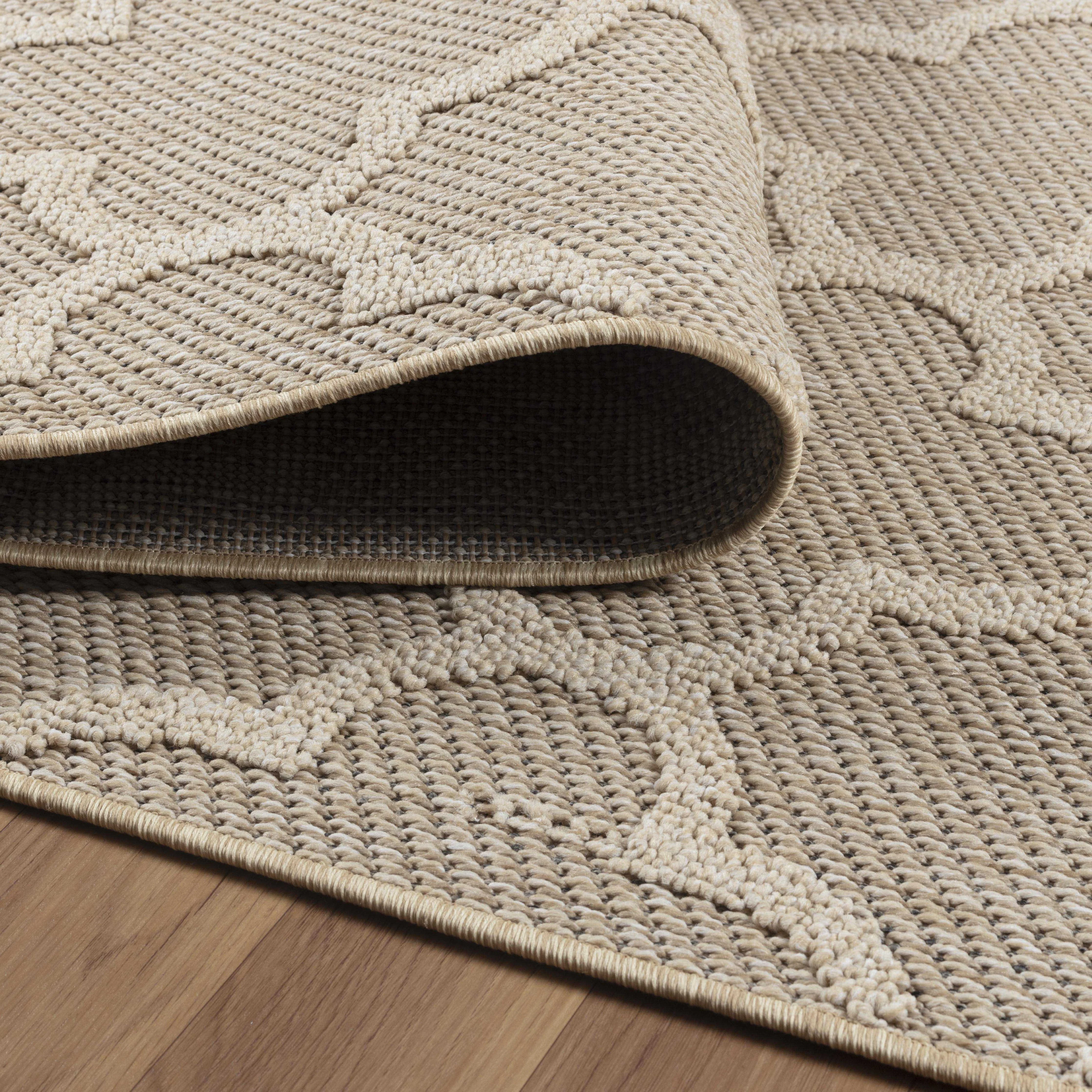 Boho Outdoorteppich Patara in Beige | Für Balkon, Terrasse & Küche - Image 2