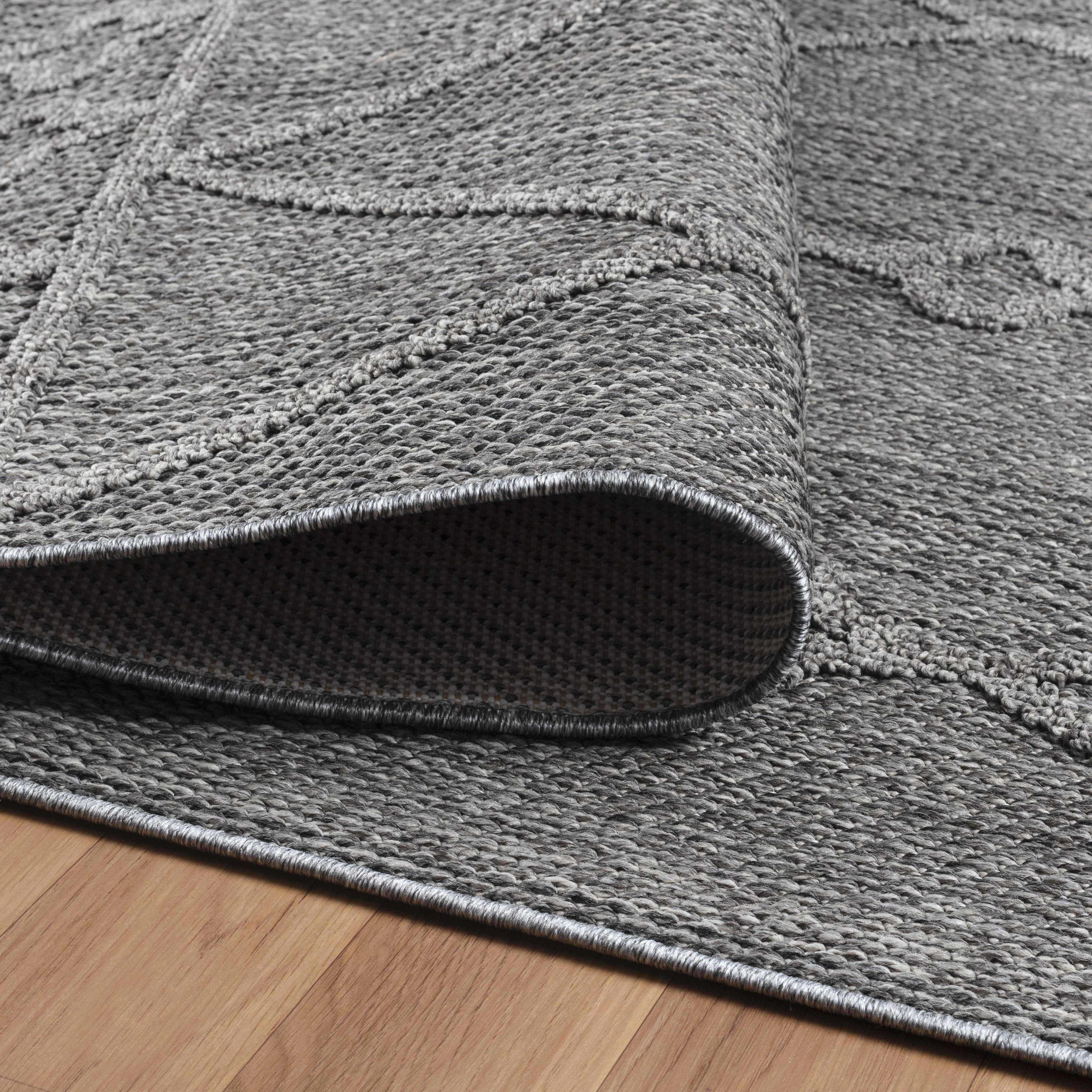 Outdoorteppiche, Berber Design, Farbe Grau, Teppich für Terasse-Balkon-Küche, Rücken aus Polypropylen - Image 2