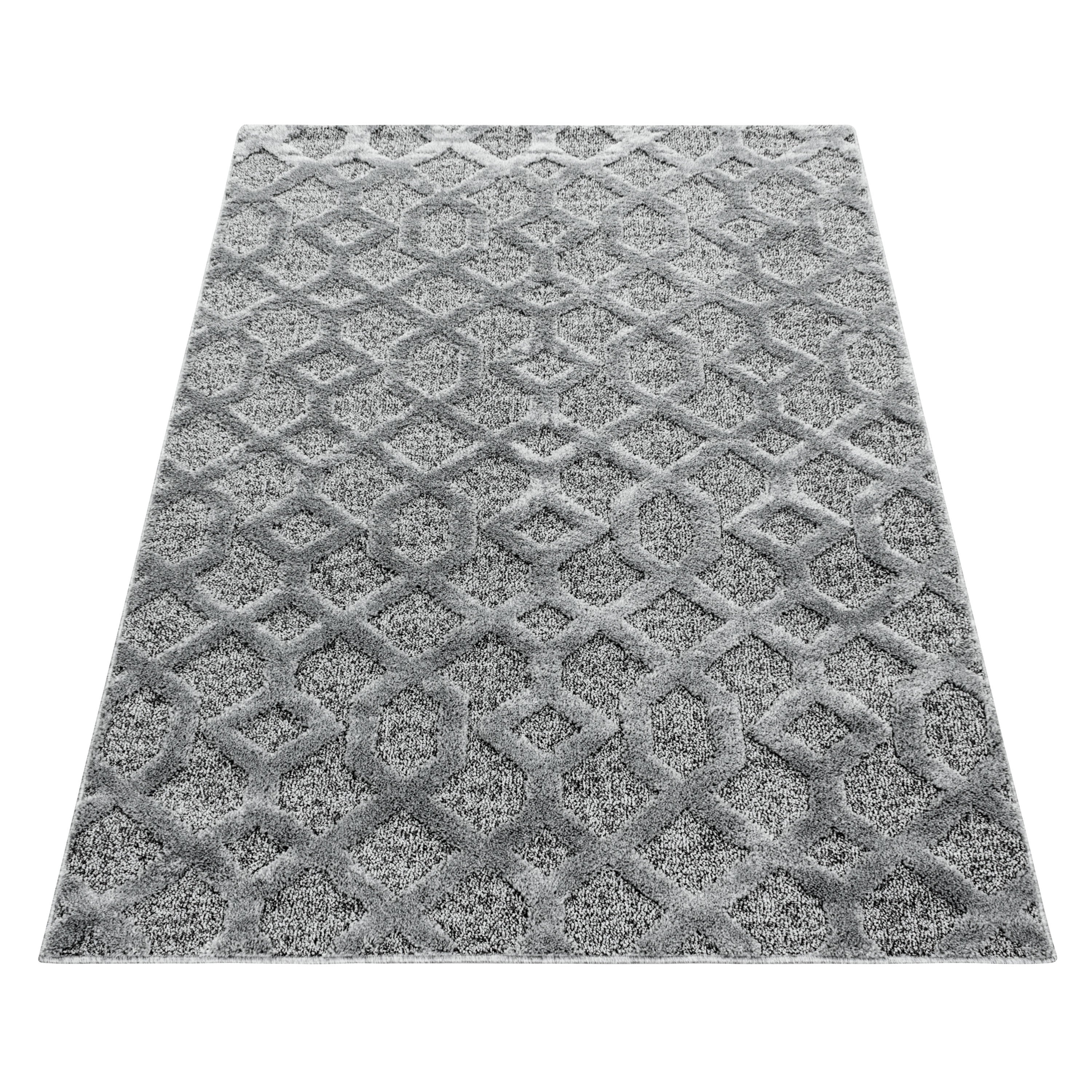 Pisa Hochflorteppiche Grau – Geometrisch - Image 3