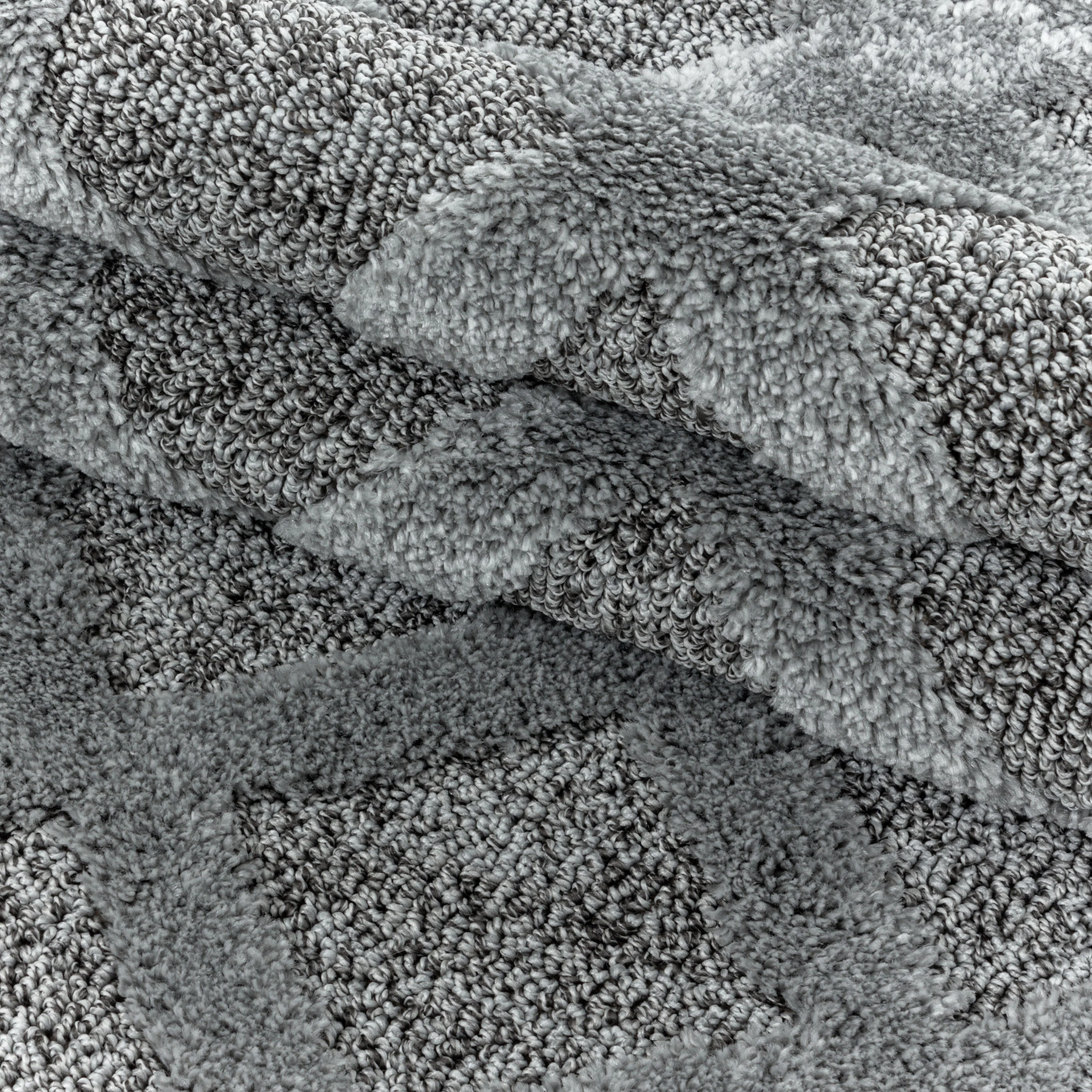 Pisa Hochflorteppiche Grau – Geometrisch - Image 6
