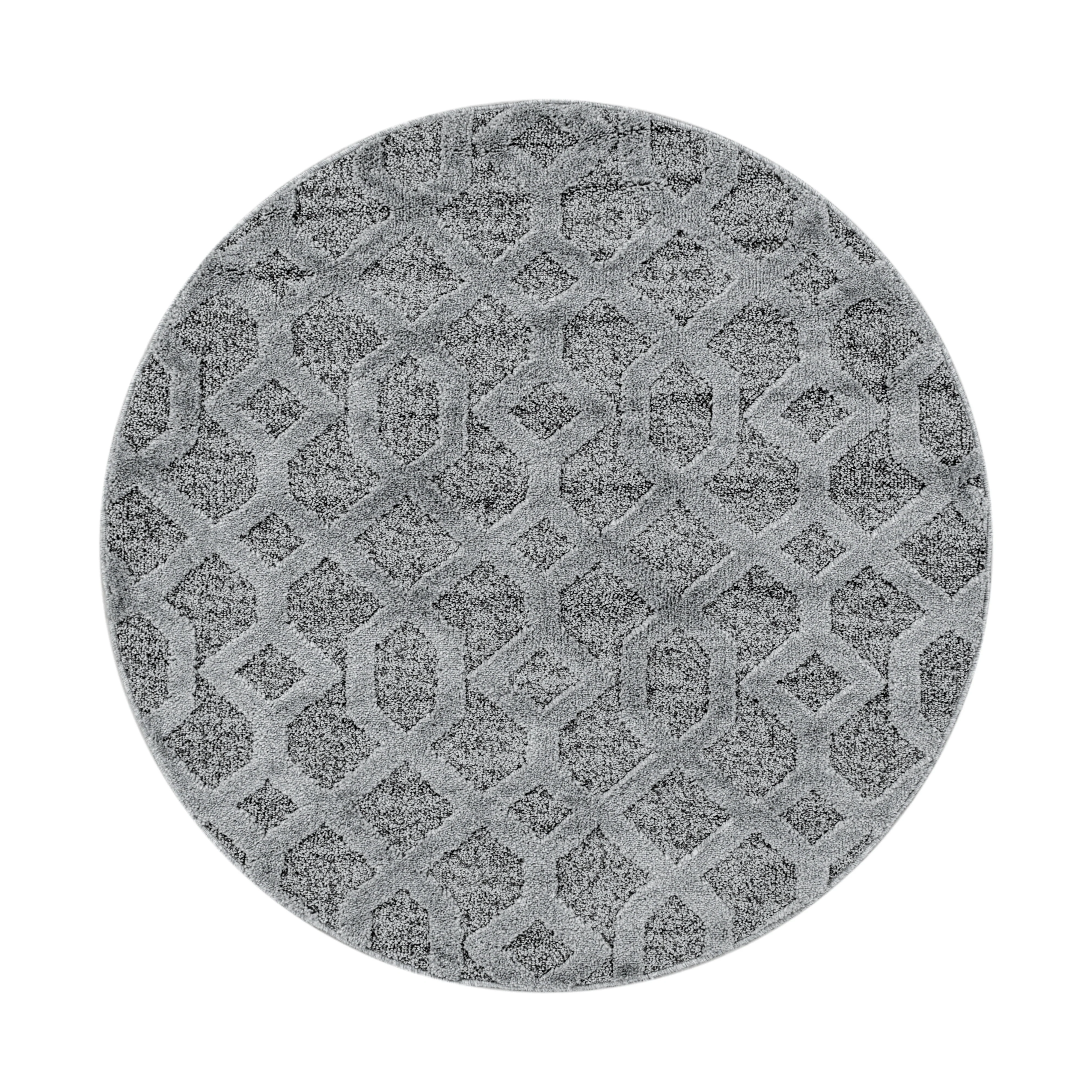 Pisa Hochflorteppiche Grau – Geometrisch - Image 8