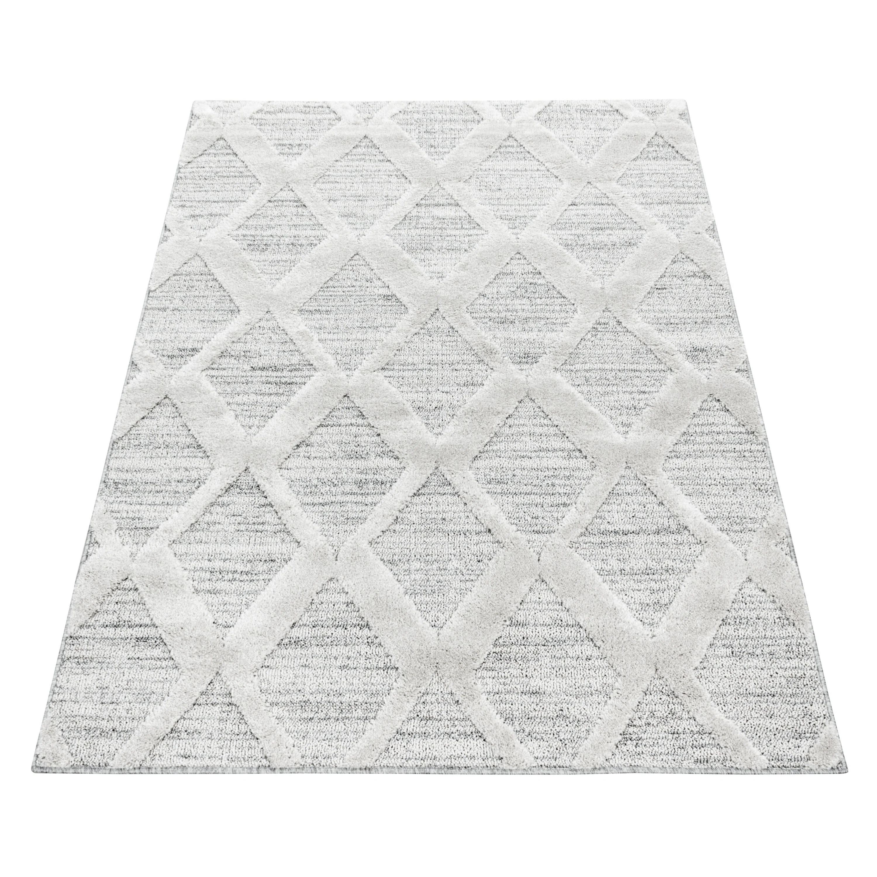 Hochflorteppiche im Boho-Design – Grau - Image 3