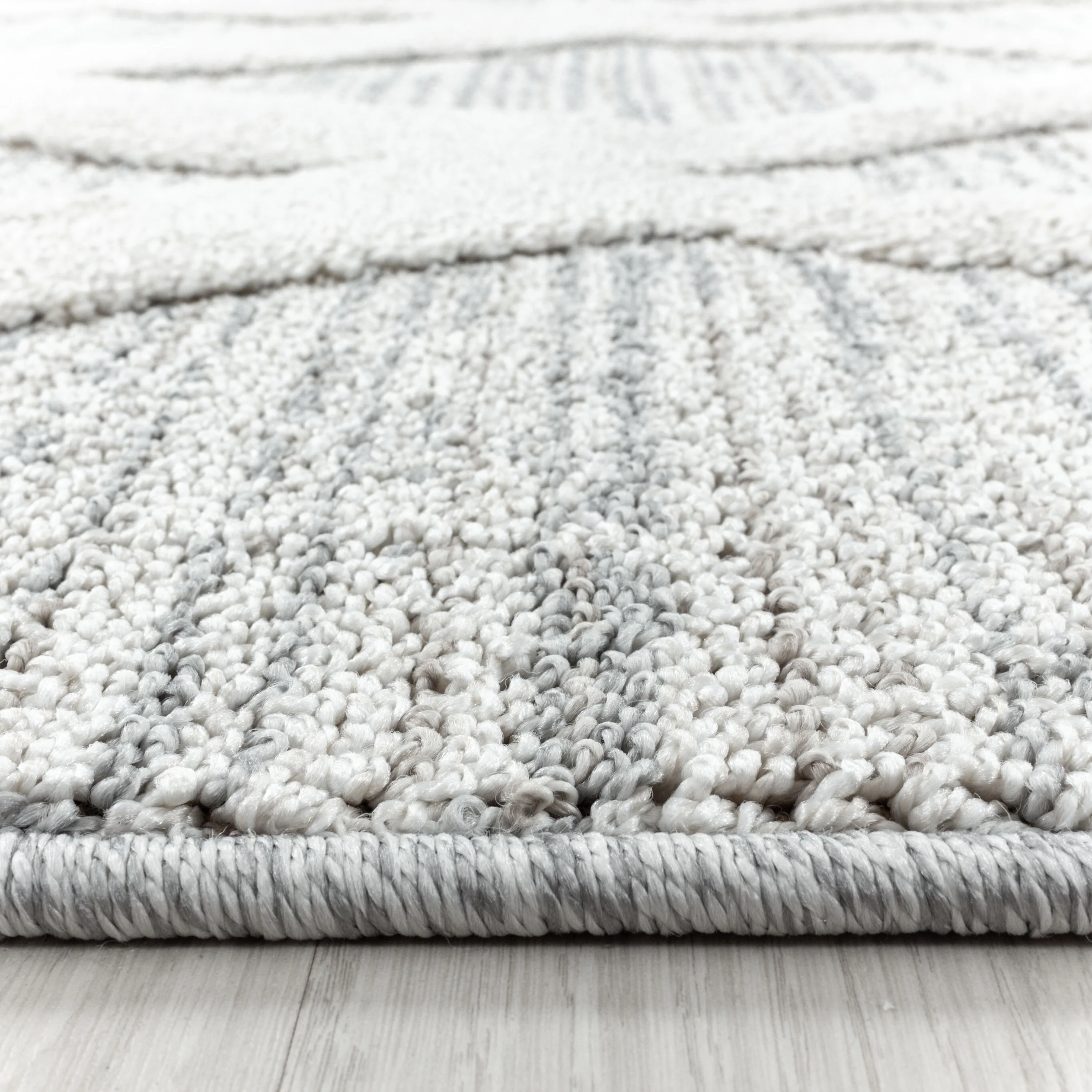 Hochflorteppiche im Boho-Design – Grau - Image 4