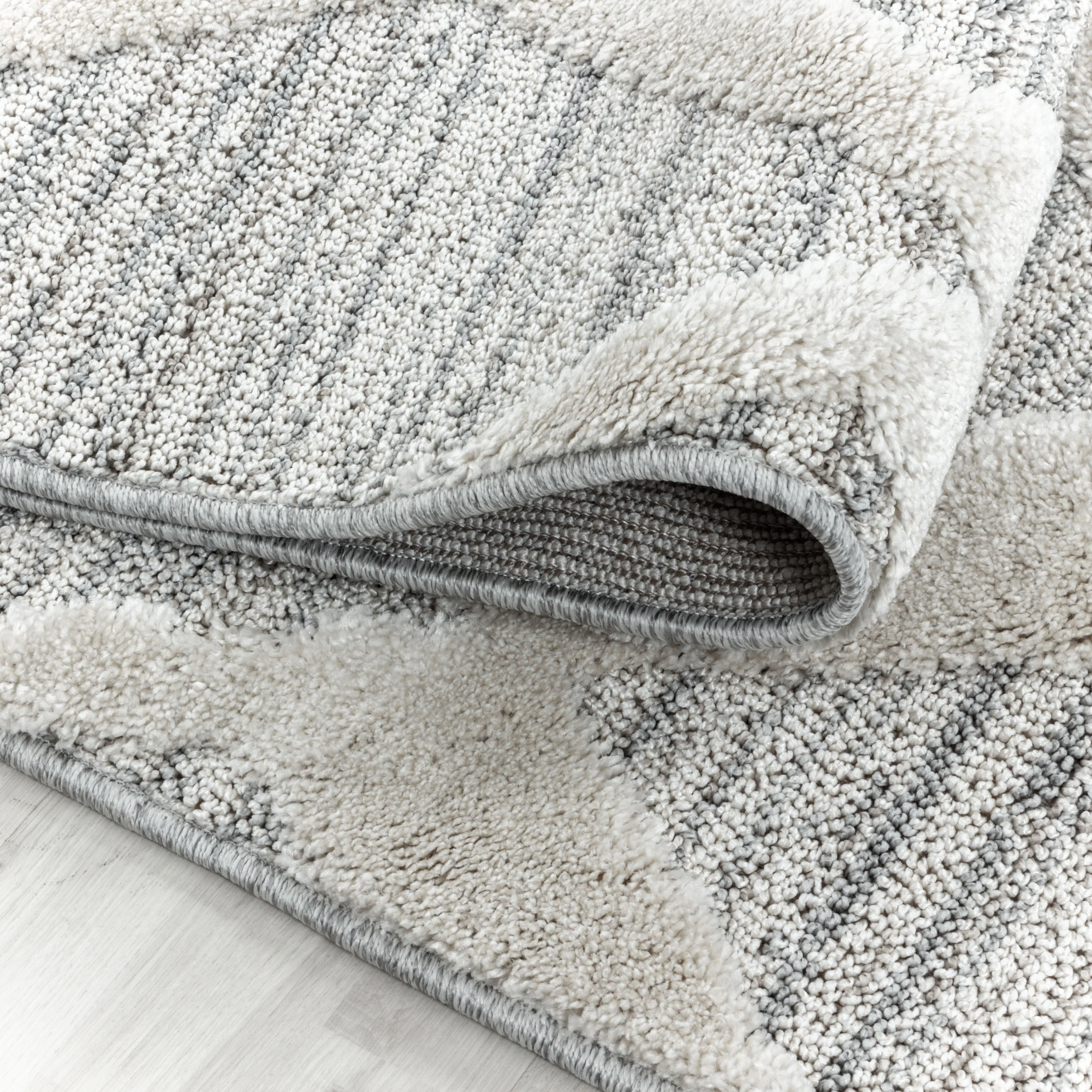 Hochflorteppiche im Boho-Design – Grau - Image 5