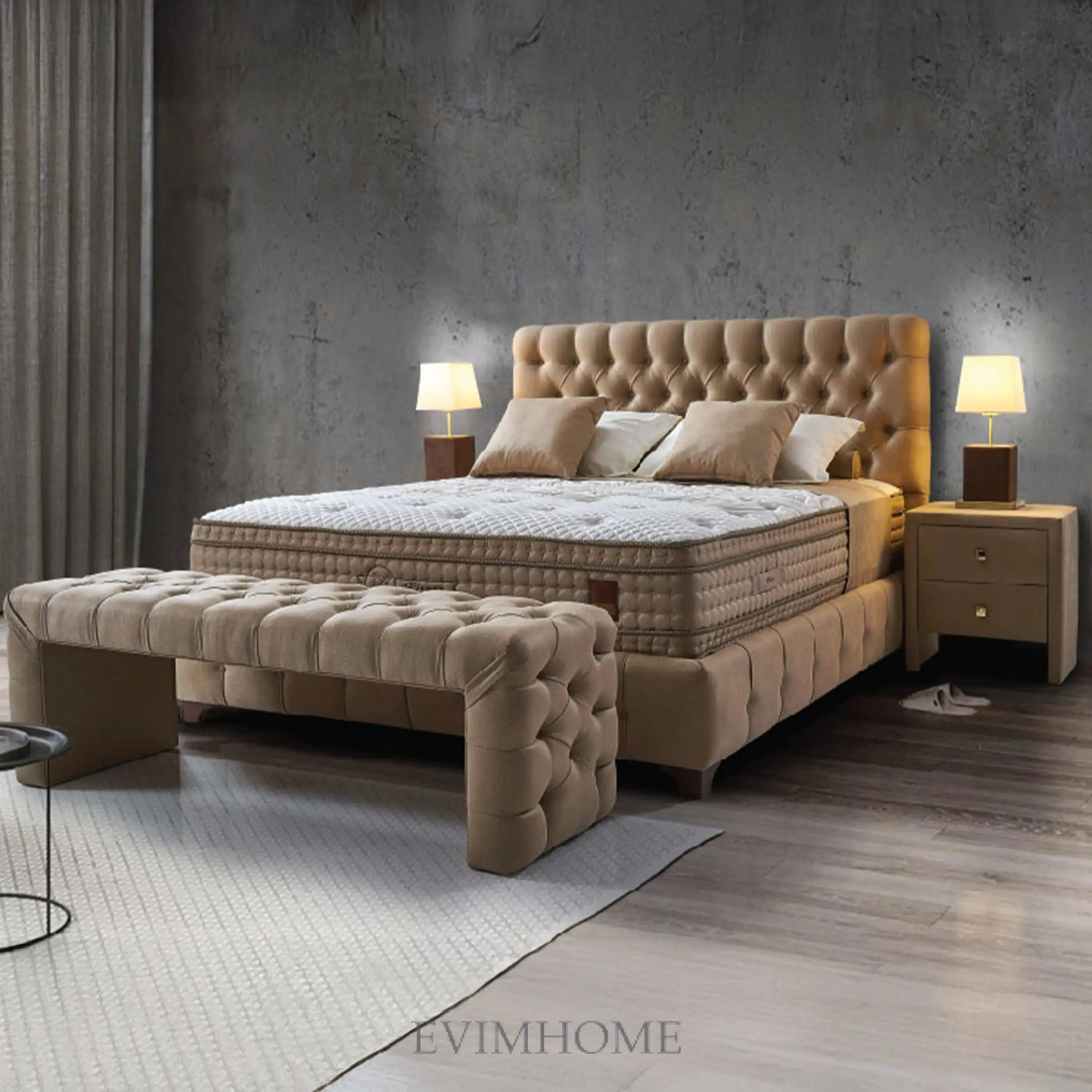 Planor Tommy Boxspringbett – 38 cm Matratze & Bonellfederkern