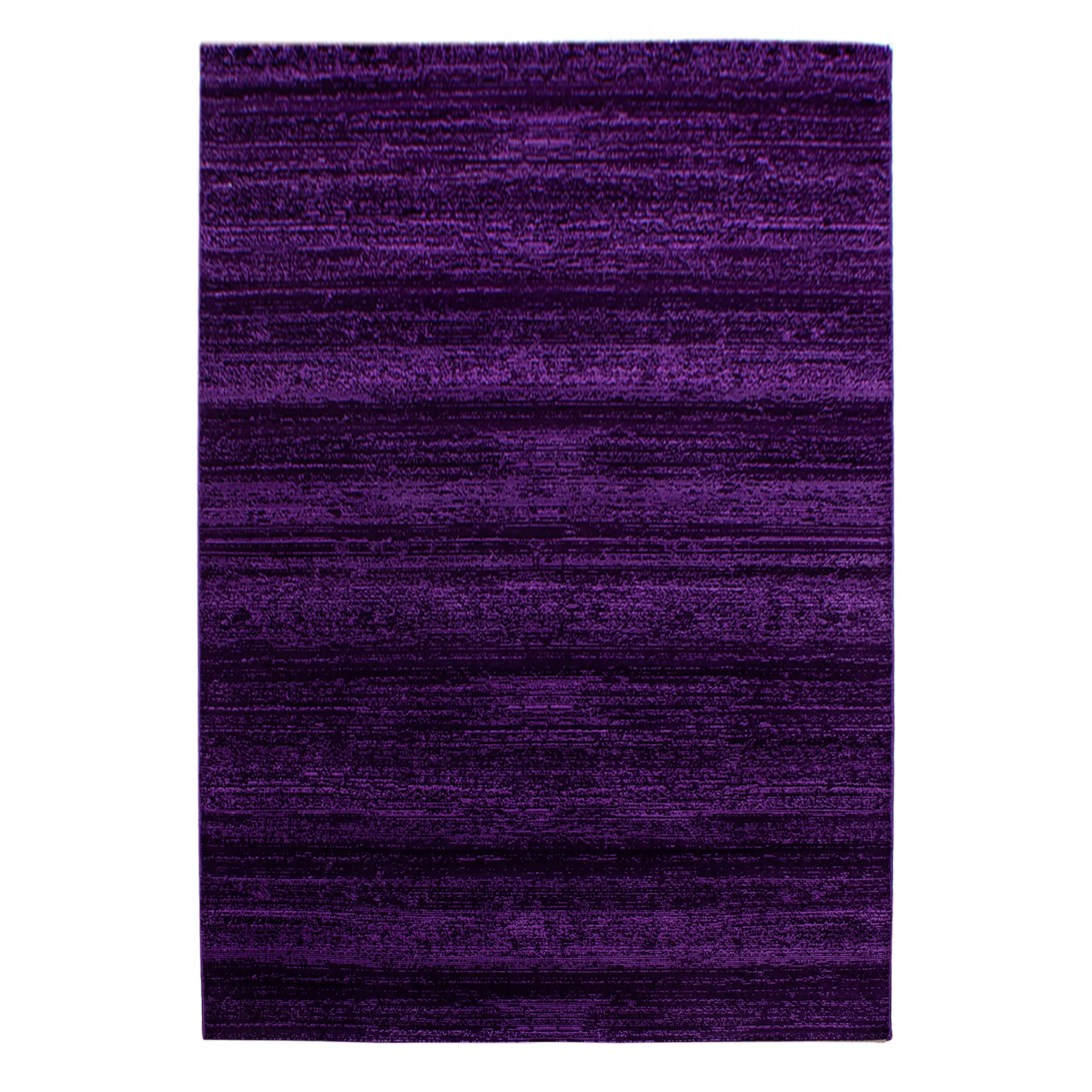 Kurzflorteppiche, Unicolor - Einfarbig, Farbe Violett, Teppich für Wohnzimmer, Rücken aus Jute - Image 2