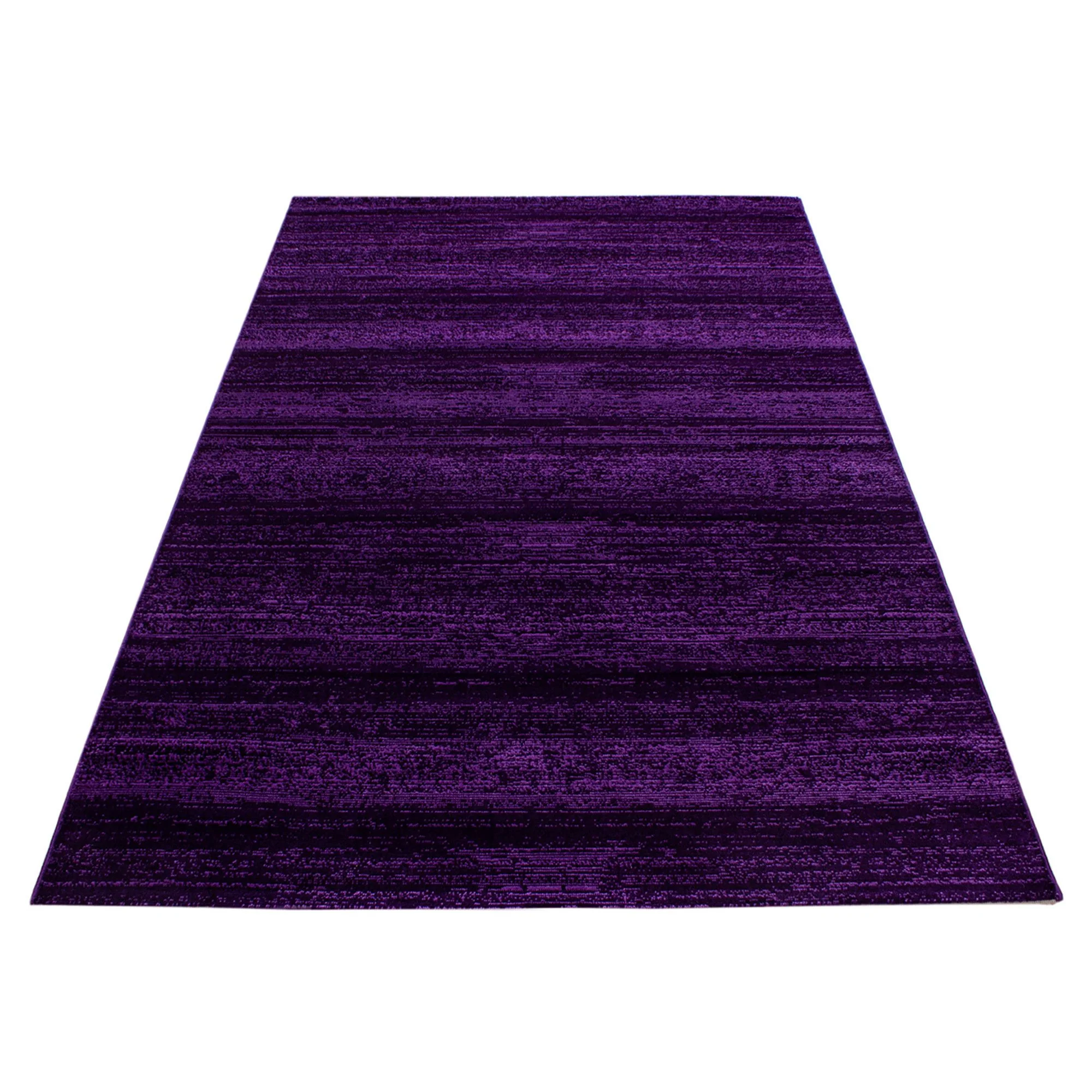 Kurzflorteppiche, Unicolor - Einfarbig, Farbe Violett, Teppich für Wohnzimmer, Rücken aus Jute - Image 3