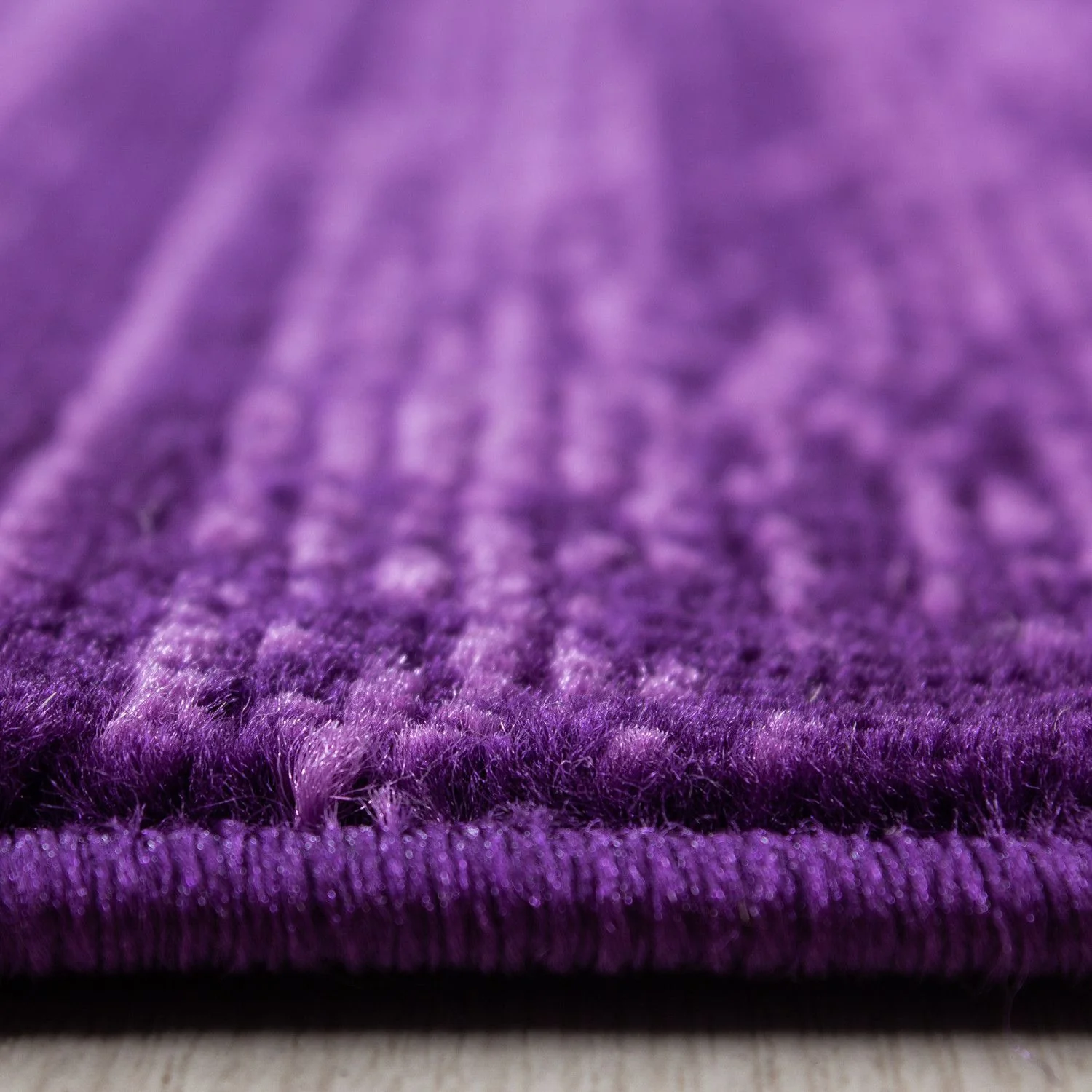 Kurzflorteppiche, Unicolor - Einfarbig, Farbe Violett, Teppich für Wohnzimmer, Rücken aus Jute - Image 4