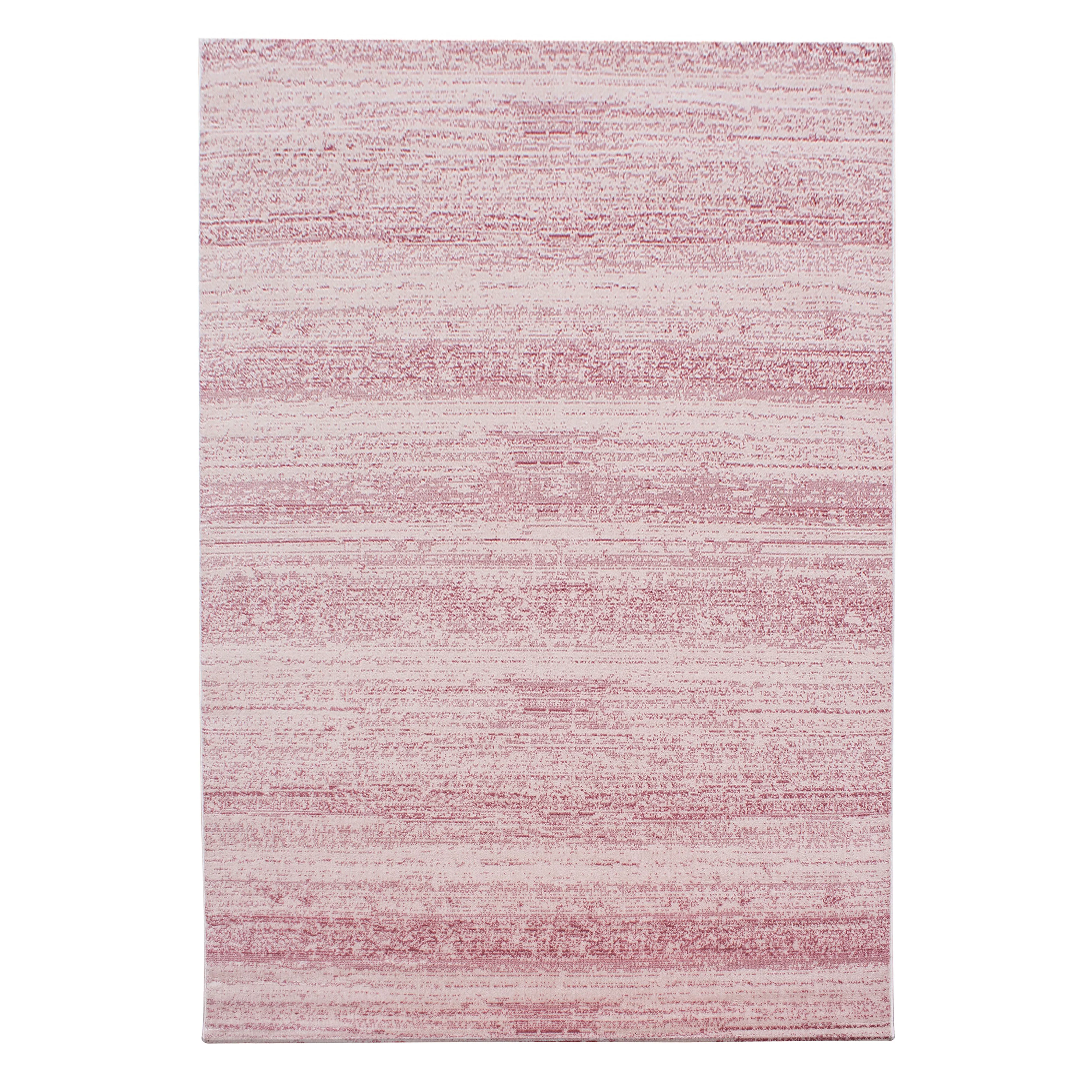 Kurzflorteppiche, Unicolor - Einfarbig, Farbe Pink, Teppich für Wohnzimmer, Rücken aus Jute - Image 2
