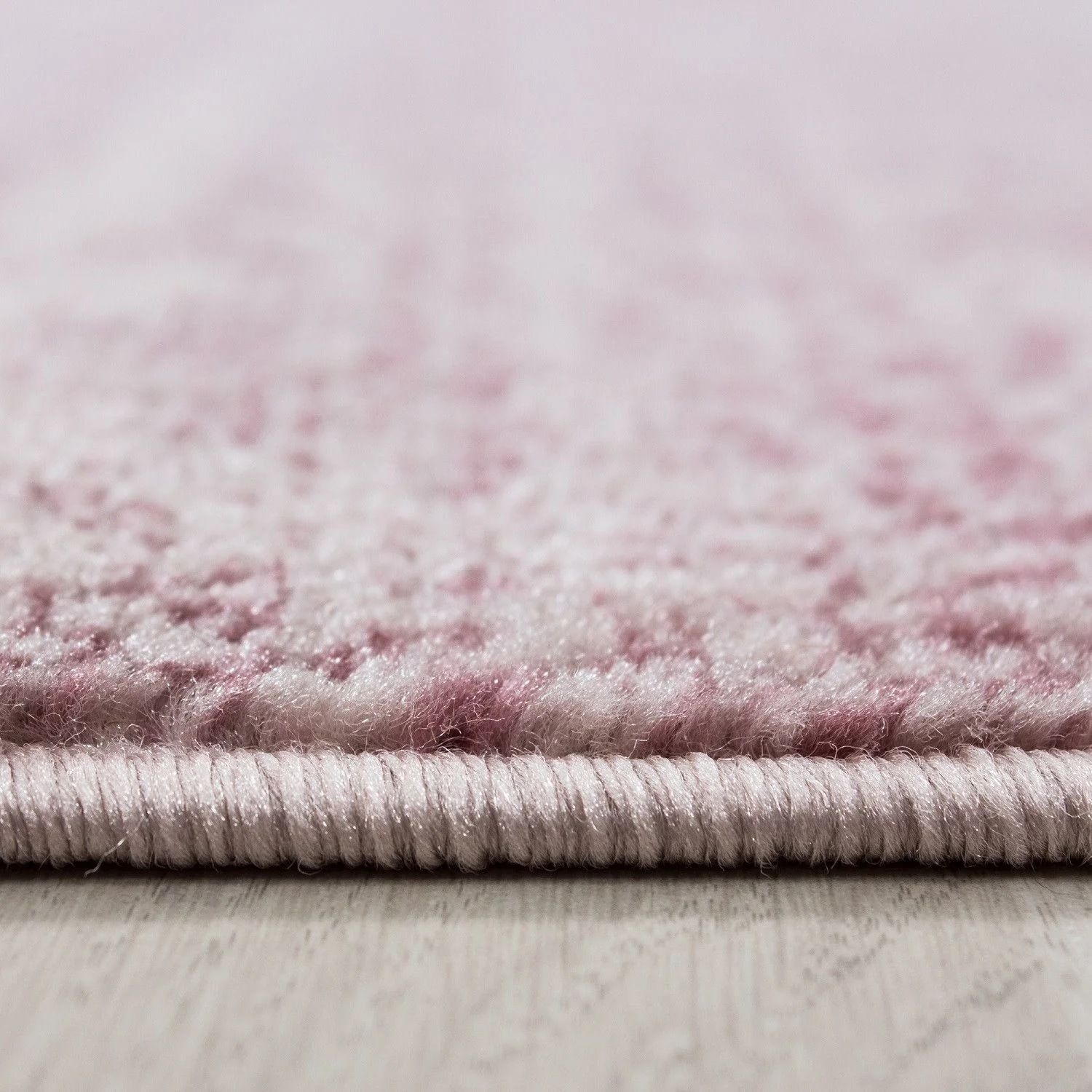 Kurzflorteppiche, Unicolor - Einfarbig, Farbe Pink, Teppich für Wohnzimmer, Rücken aus Jute - Image 6
