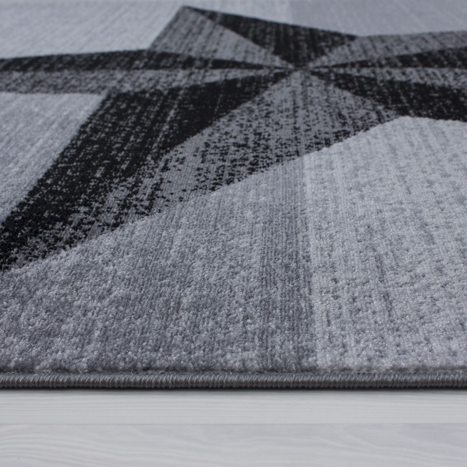 Kurzflorteppiche, Sterne-Design, Farbe Grau, Teppich für Wohnzimmer, Rücken aus Jute - Image 4
