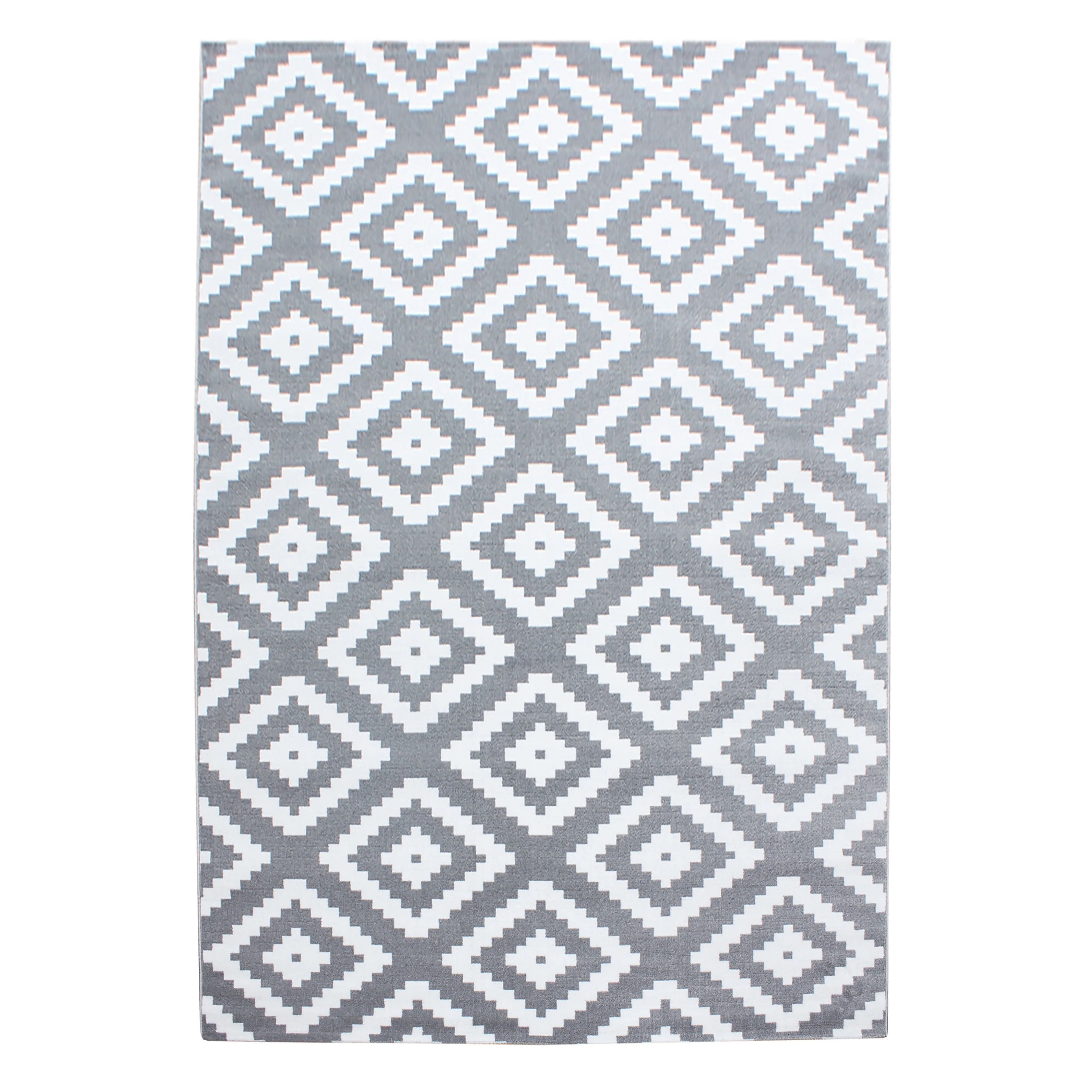Plus Kurzflorteppich in Grau mit klarer Geometrie - Image 2