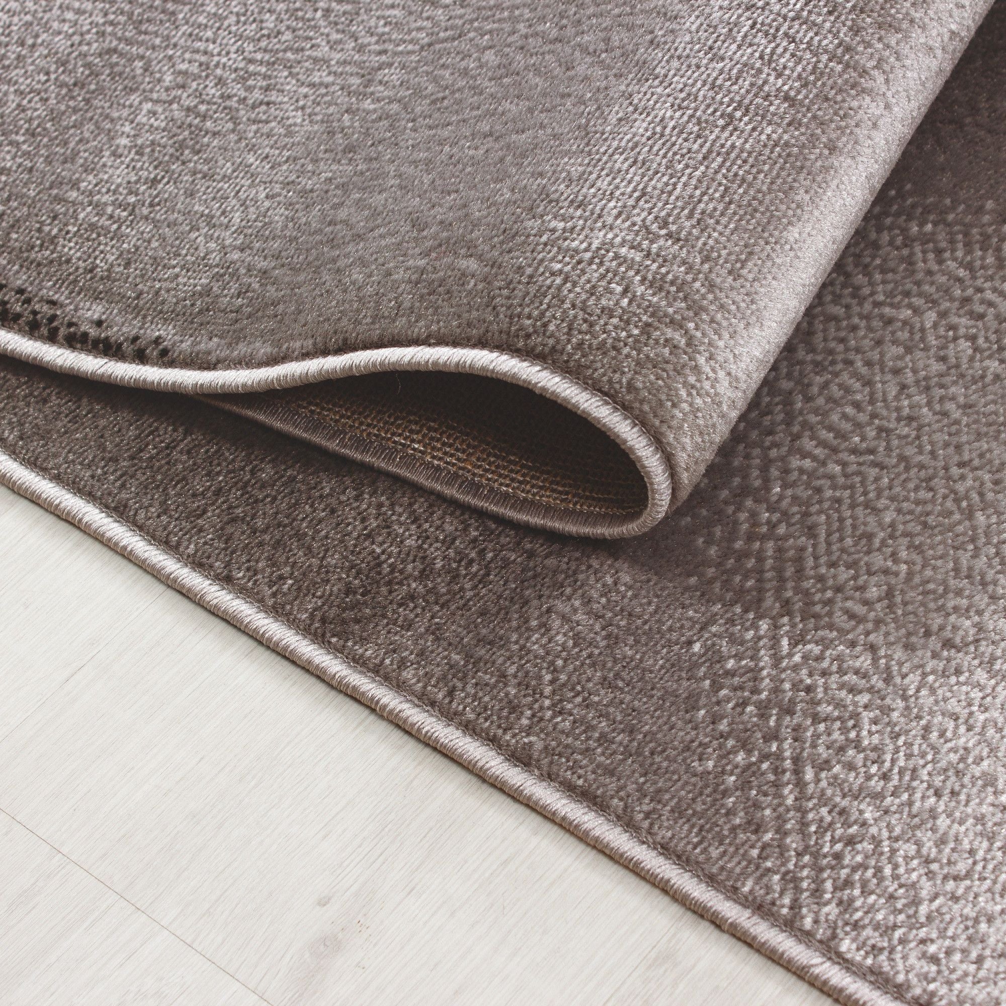 Design Kurzflor Teppich: Abstrakte Wellen in Braun - Image 5