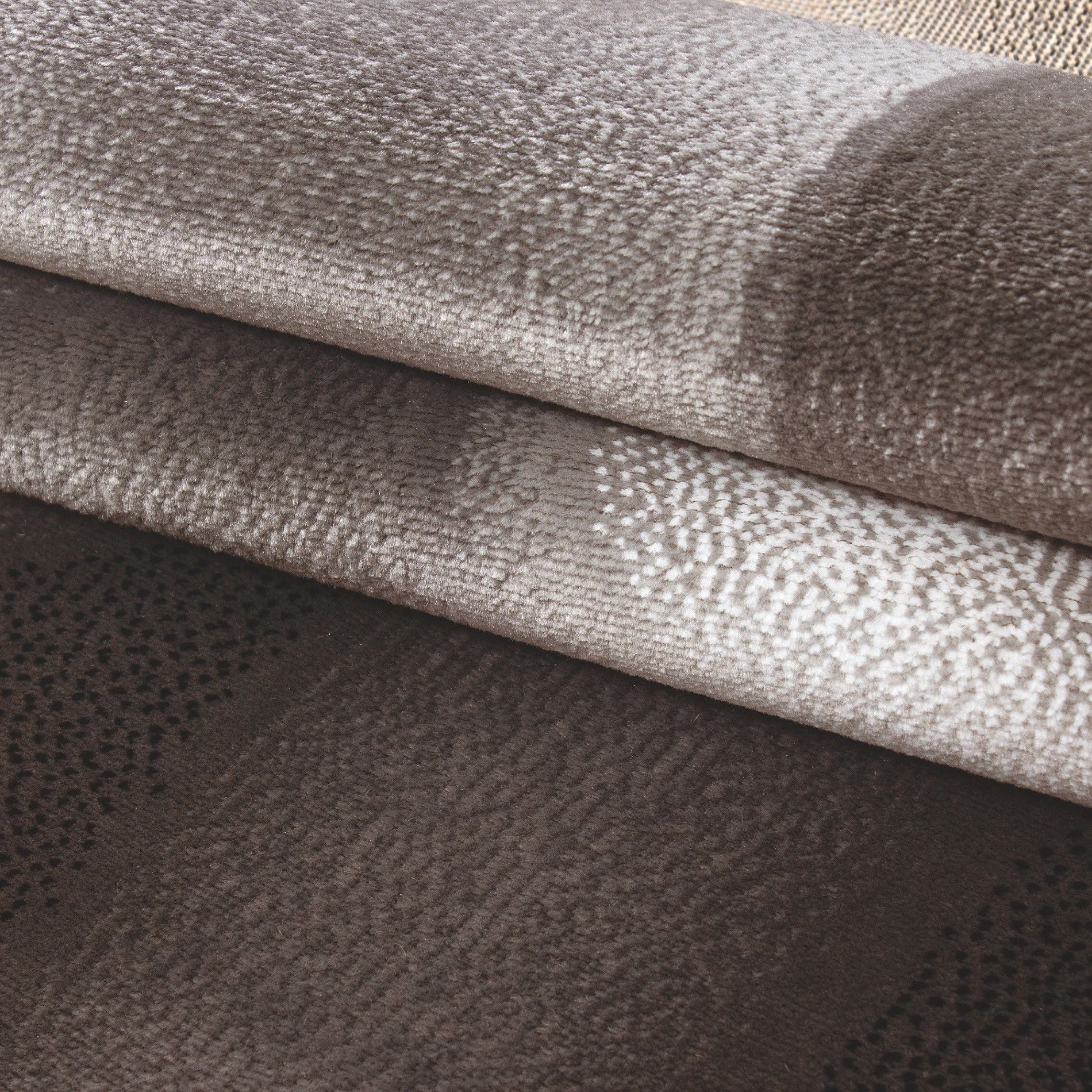 Design Kurzflor Teppich: Abstrakte Wellen in Braun - Image 6