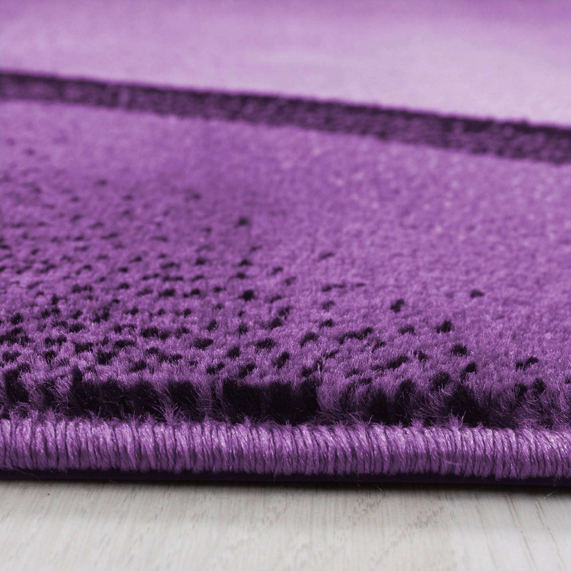 Kurzflorteppiche, Ombre Design, Farbe Violett, Teppich für Wohnzimmer, Rücken aus Jute - Image 4
