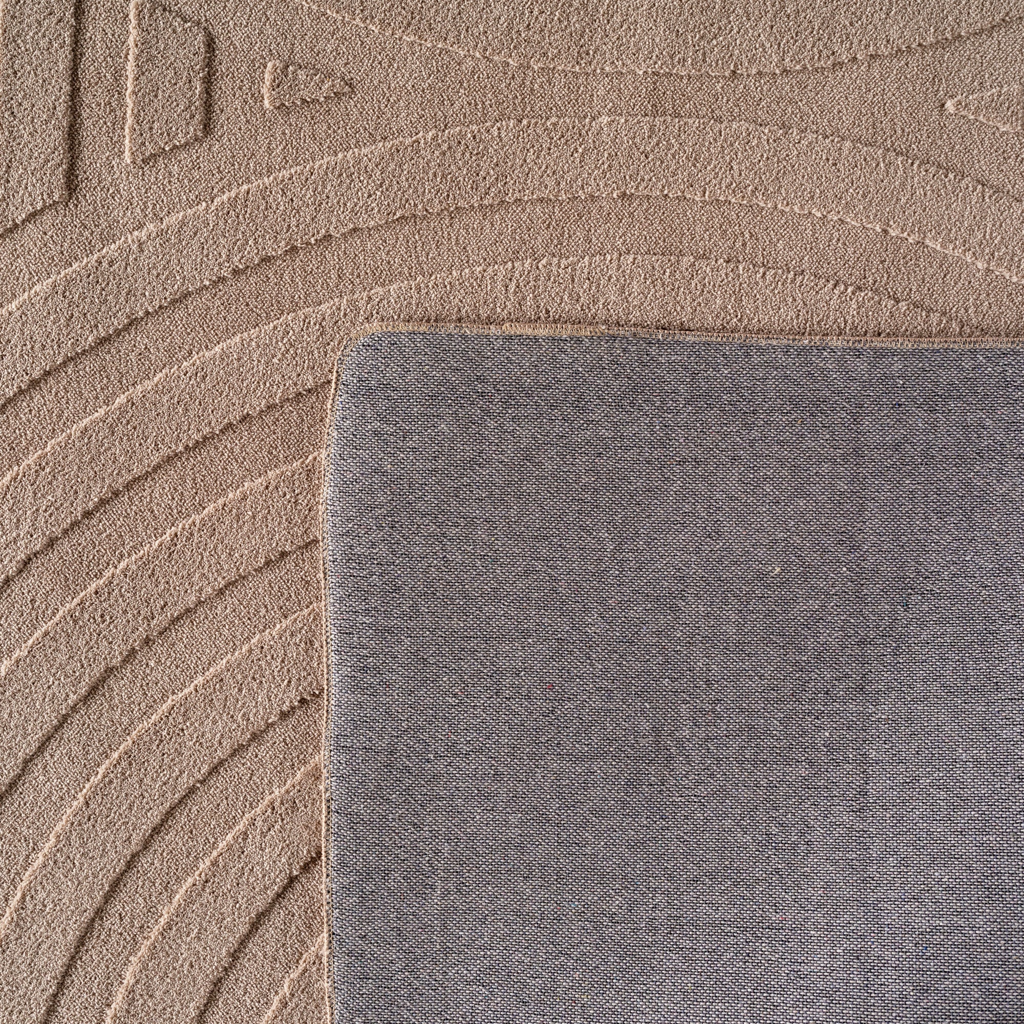 Skandinavischer Boho Teppich Einfarbig Beige 8x15 cm, Deko Teppich, Weich & Pflegeleicht, Waschbar, 3D-Effekt, Teppich für Wohnzimmer und Schlafzimmer, Läufer Teppich - Image 4