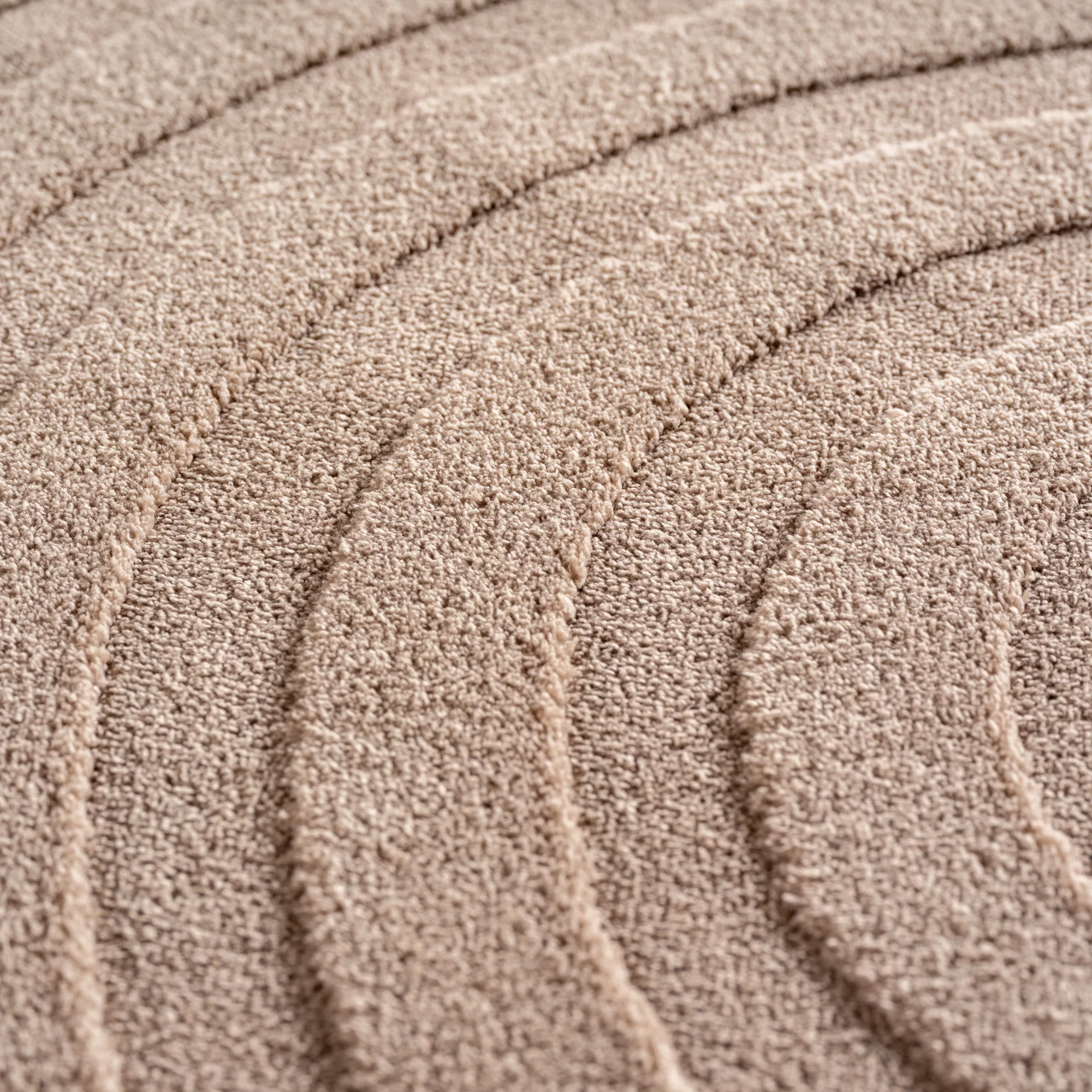 Skandinavischer Boho Teppich Einfarbig Beige 8x15 cm, Deko Teppich, Weich & Pflegeleicht, Waschbar, 3D-Effekt, Teppich für Wohnzimmer und Schlafzimmer, Läufer Teppich - Image 5