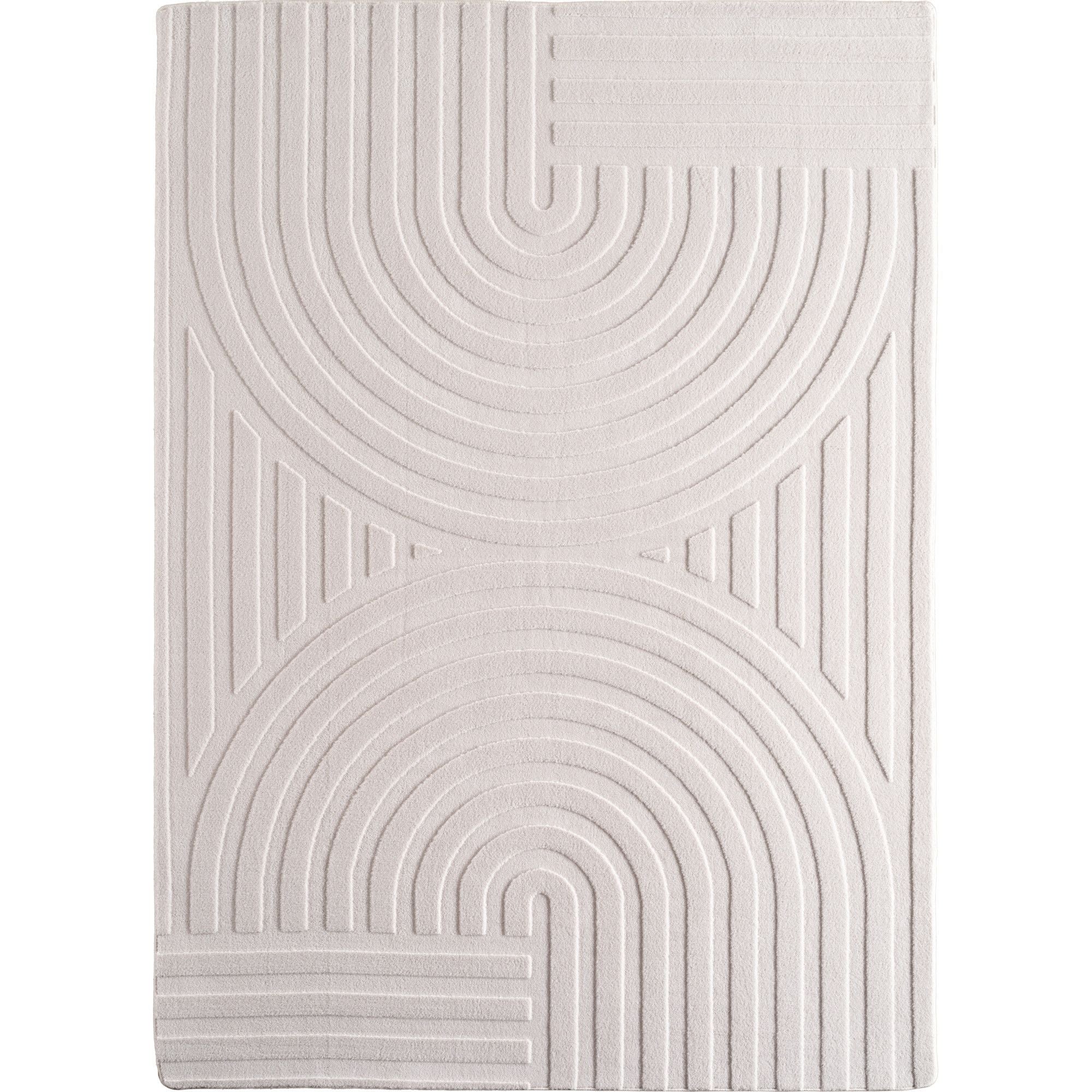 Skandinavischer Boho Teppich Einfarbig Creme 8x15 cm, Deko Teppich, Weich & Pflegeleicht, Waschbar, 3D-Effekt, Teppich für Wohnzimmer und Schlafzimmer, Läufer Teppich - Image 2