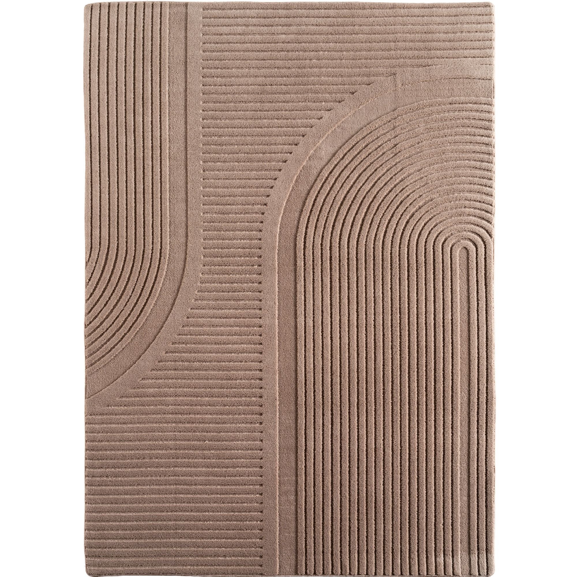 Einfarbiger Skandinavischer Boho Teppich Beige 8x15 cm, Weicher Waschbarer Deko Teppich mit 3D-Effekt, Pflegeleichter Läufer Teppich Wohnzimmer und Schlafzimmer - Image 2