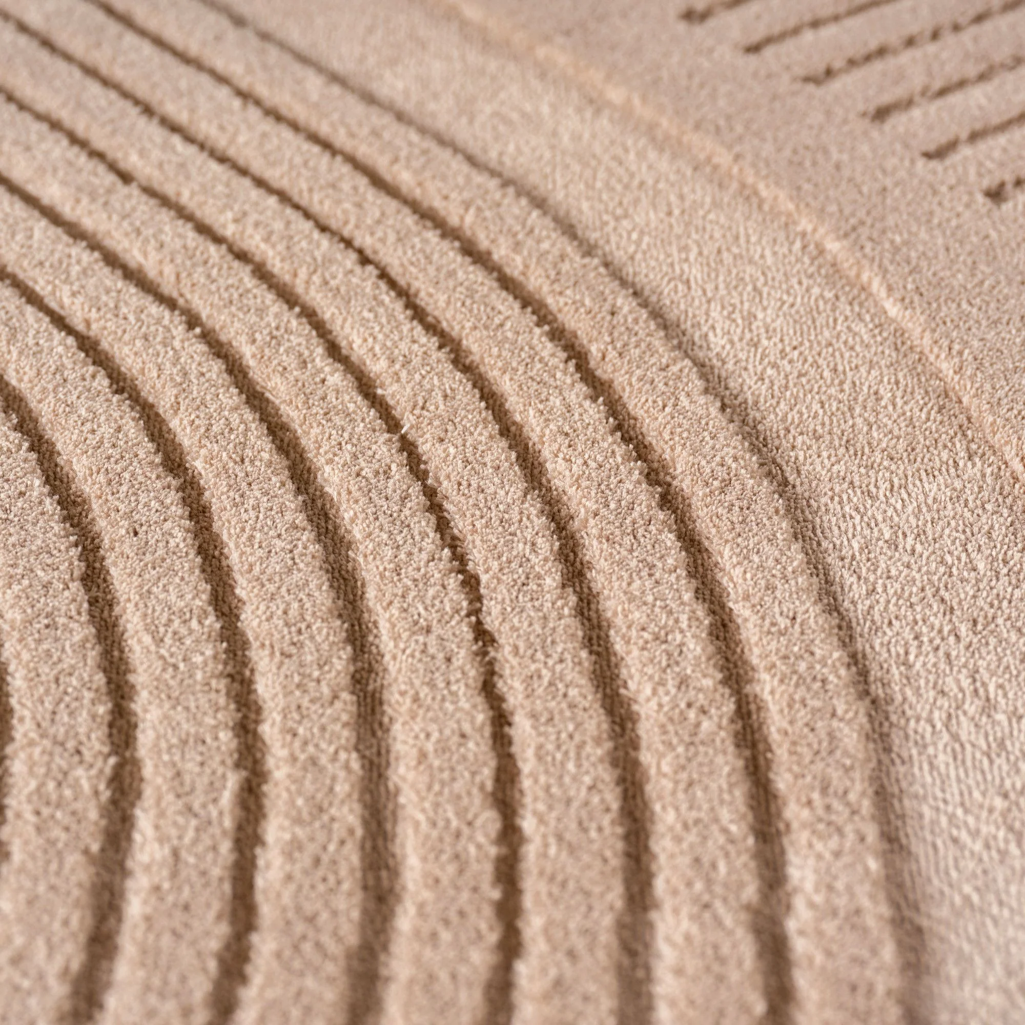Einfarbiger Skandinavischer Boho Teppich Beige 8x15 cm, Weicher Waschbarer Deko Teppich mit 3D-Effekt, Pflegeleichter Läufer Teppich Wohnzimmer und Schlafzimmer - Image 5