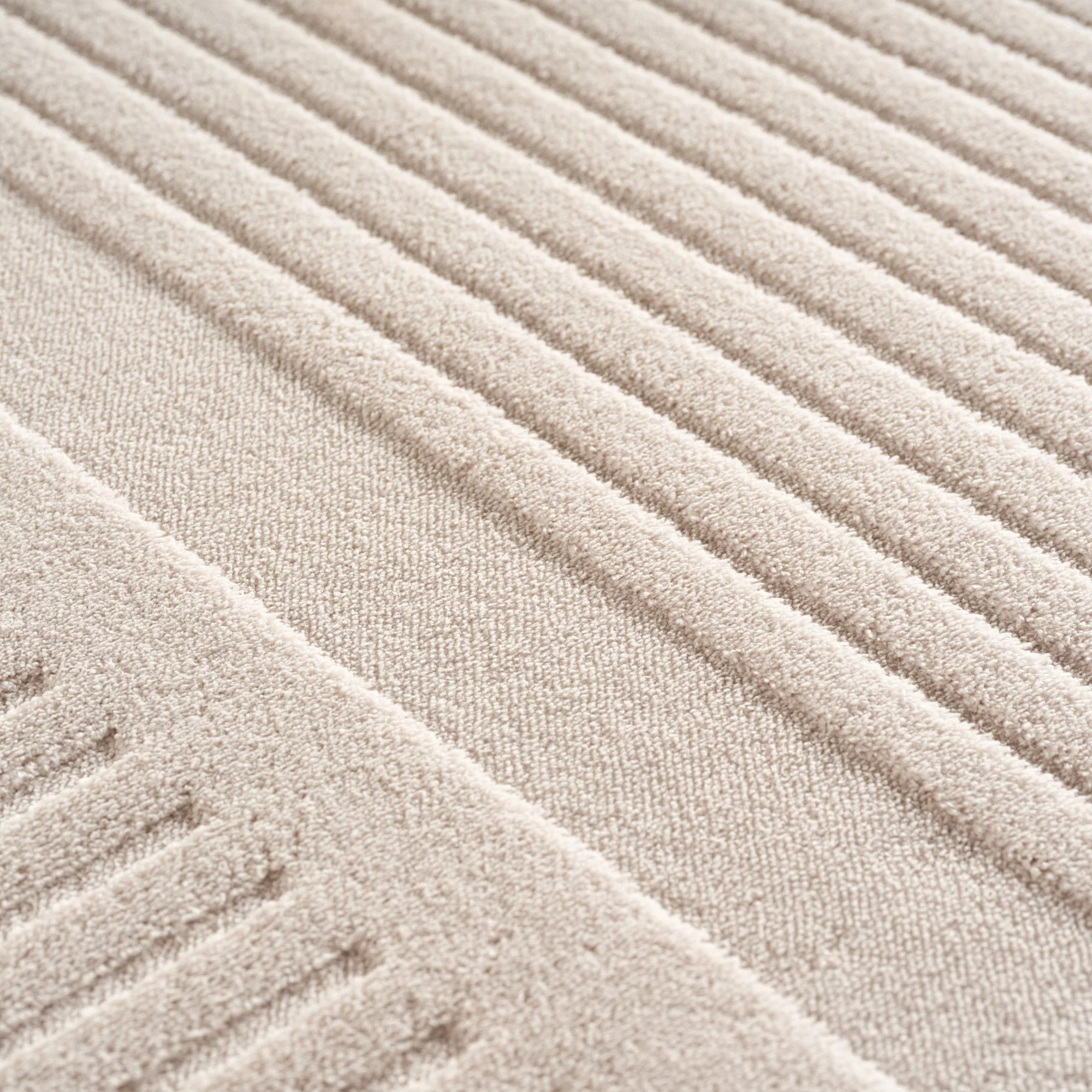 Einfarbiger Skandinavischer Boho Teppich Creme 8x15 cm, Weicher Waschbarer Deko Teppich mit 3D-Effekt, Pflegeleichter Läufer Teppich Wohnzimmer und Schlafzimmer - Image 5