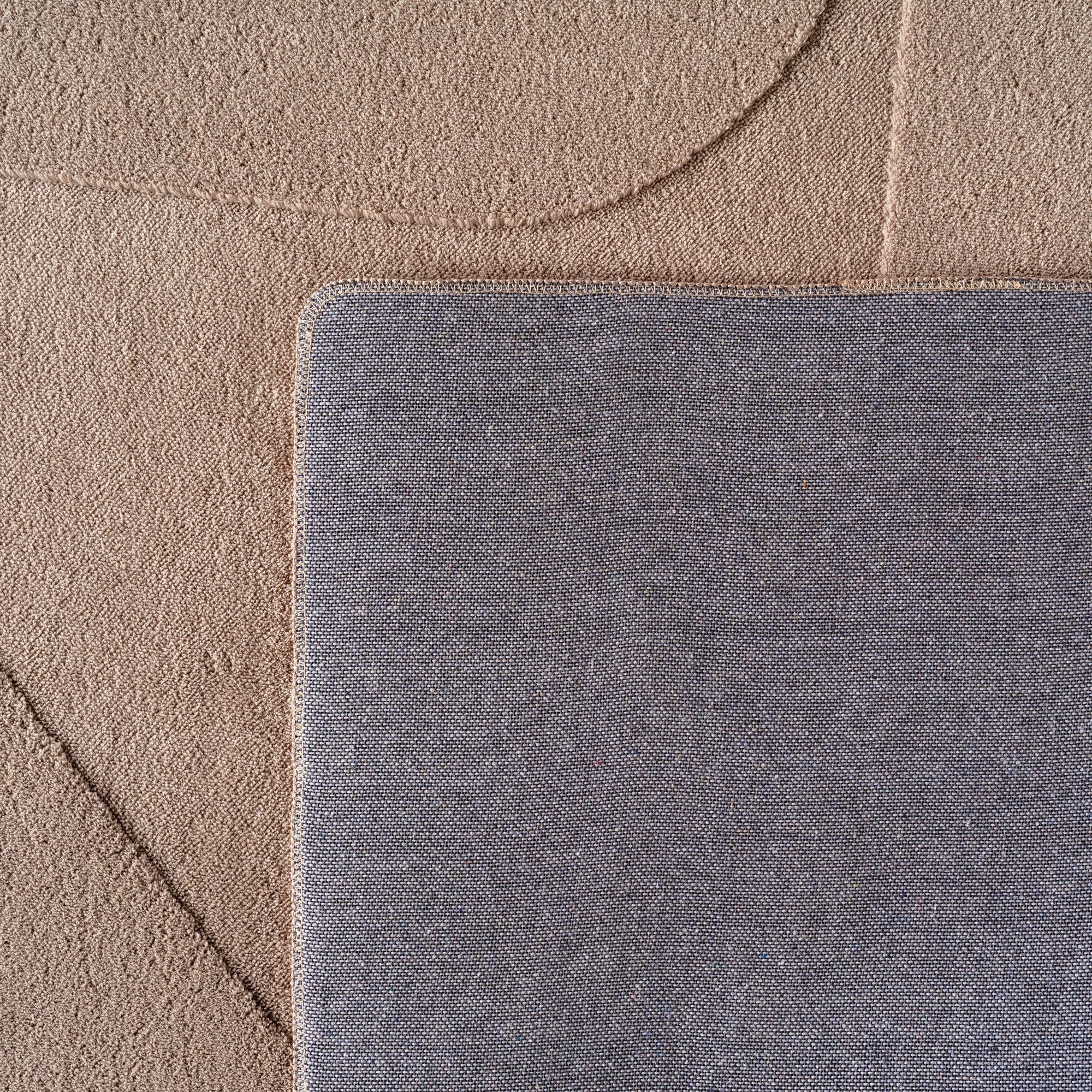 Skandinavischer Teppich, Boho Design, Einfarbig Beige 8x15 cm, Pflegeleicht & Weicher Deko Teppich, Waschbar mit 3D-Effekt, Kleiner Teppich für Wohnzimmer & Schlafzimmer - Image 4