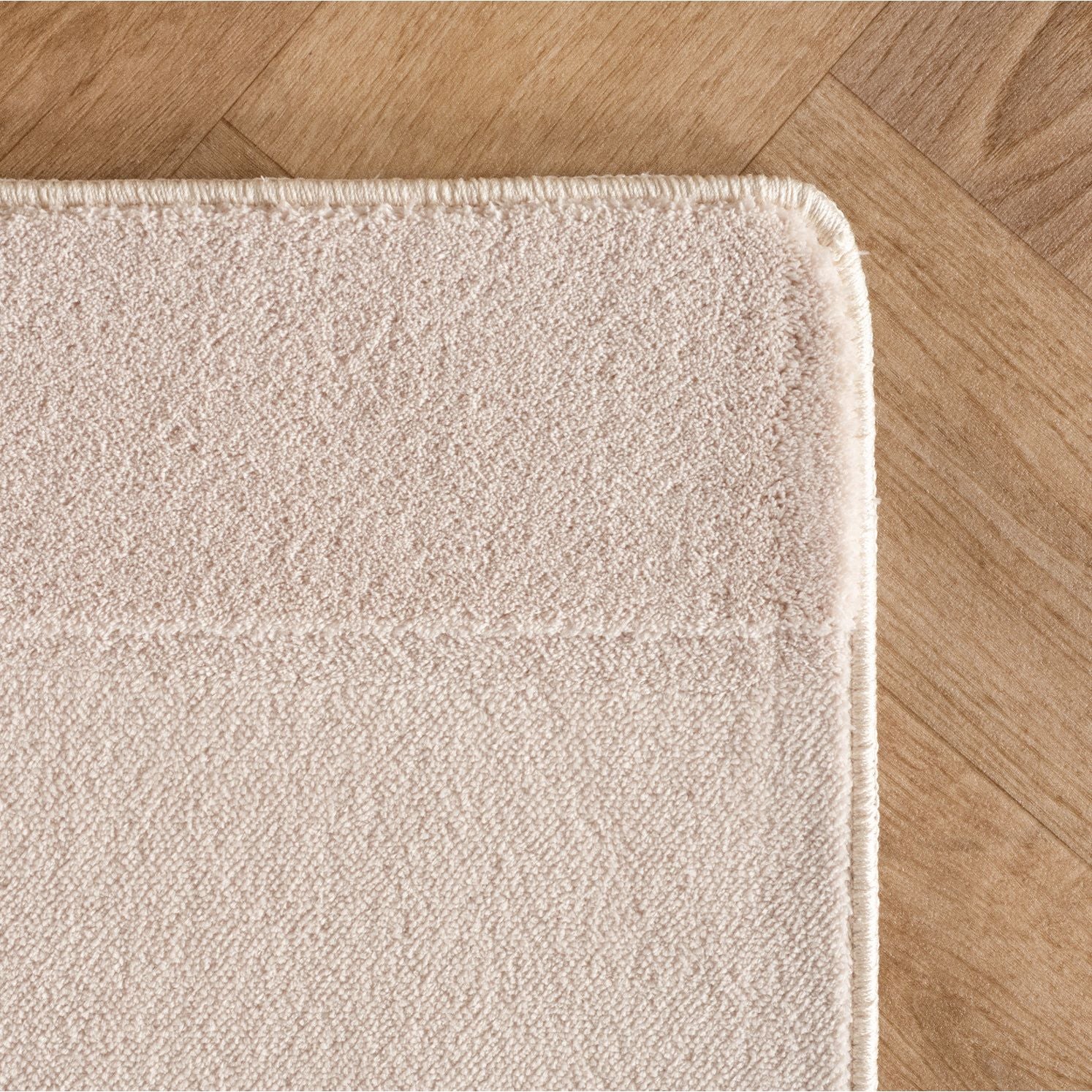 Skandinavischer Teppich, Boho Design, Einfarbig Creme 8x15 cm, Pflegeleicht & Weicher Deko Teppich, Waschbar mit 3D-Effekt, Kleiner Teppich für Wohnzimmer & Schlafzimmer - Image 5