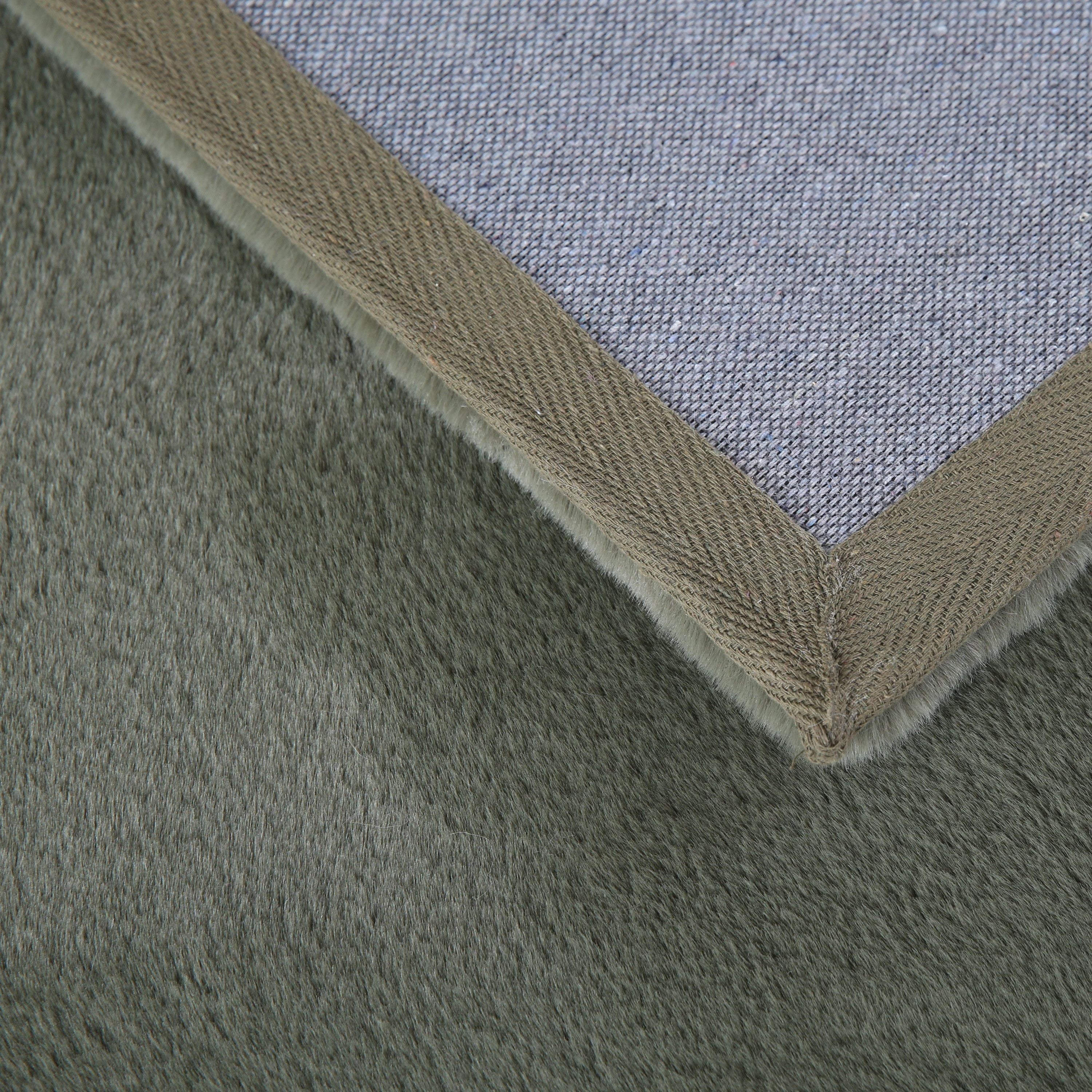 Pouffy Hochflorteppiche Grün – Unicolor - Image 6