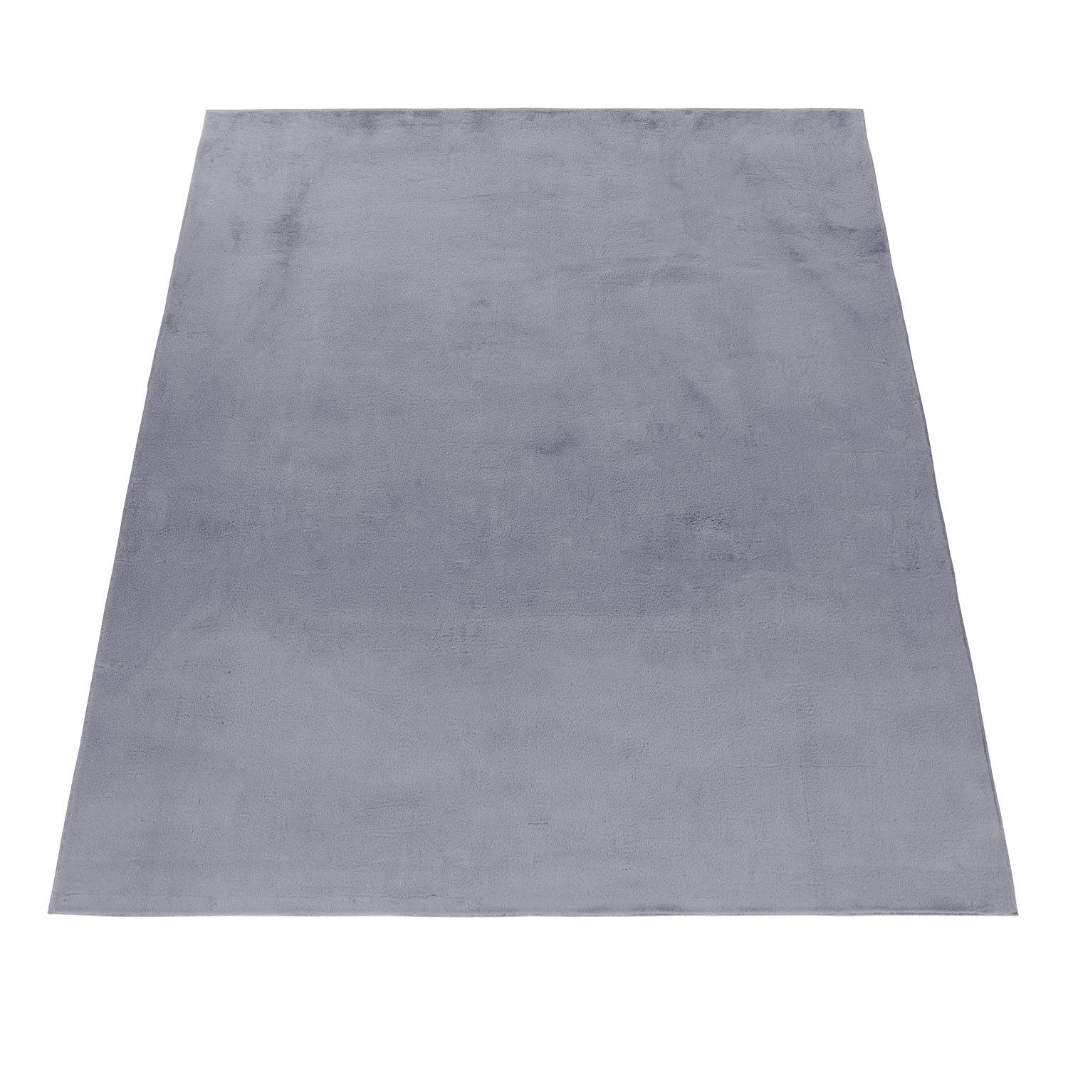 Hochflorteppiche, Unicolor - Einfarbig, Farbe Grau, Teppich für Wohnzimmer, Rücken aus Baumwolle - Image 3