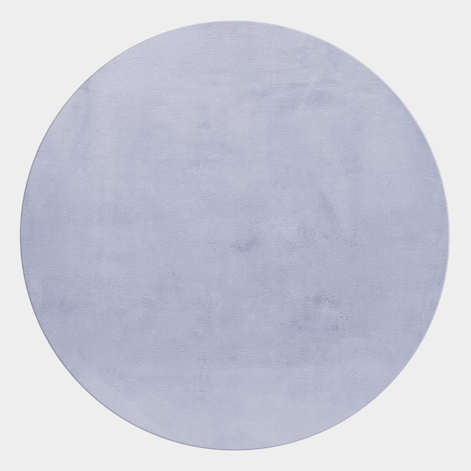 Unicolor Hochflor Teppich: Silber & Baumwolle - Image 7