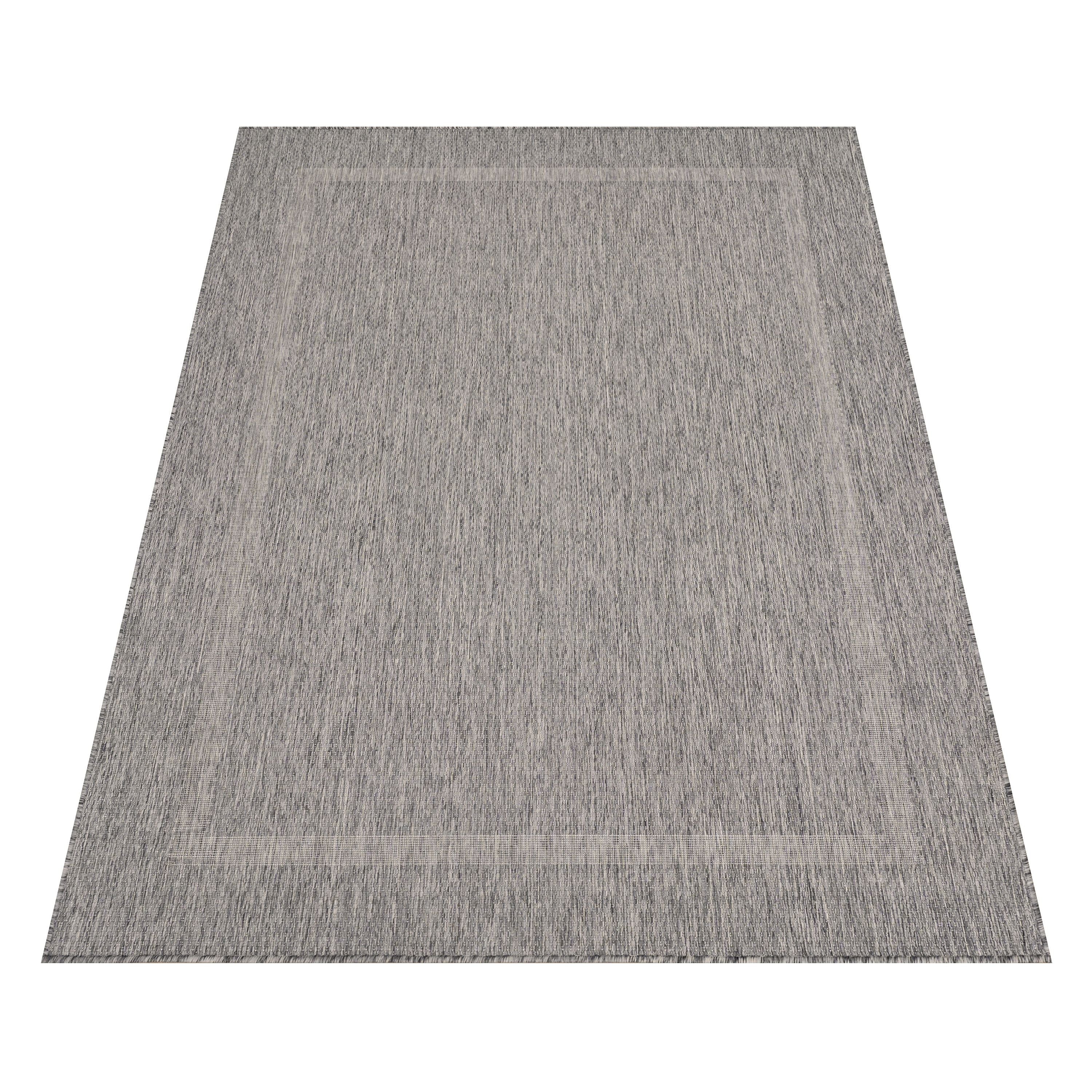 Outdoorteppiche, Unicolor - Einfarbig, Farbe Grau, Teppich für Terasse-Balkon-Küche, Rücken aus Polypropylen - Image 3