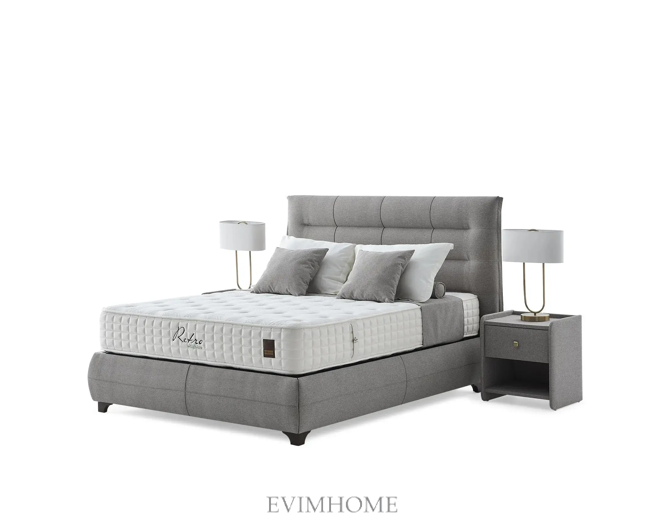 Retro Loda Boxspringbett mit Doppelkern-System - Image 3